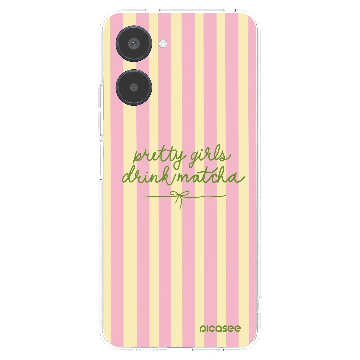 Picasee silikónový prehľadný obal pre Realme 10 4G - Pretty matcha