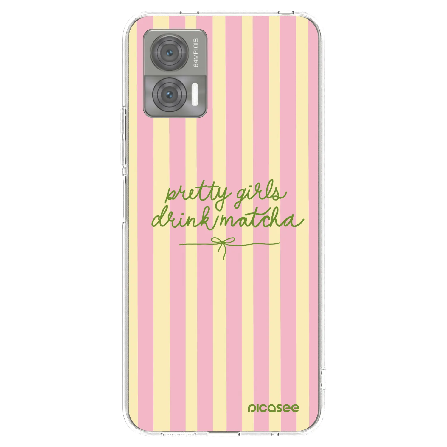 Picasee silikónový prehľadný obal pre Motorola Edge 30 Neo - Pretty matcha