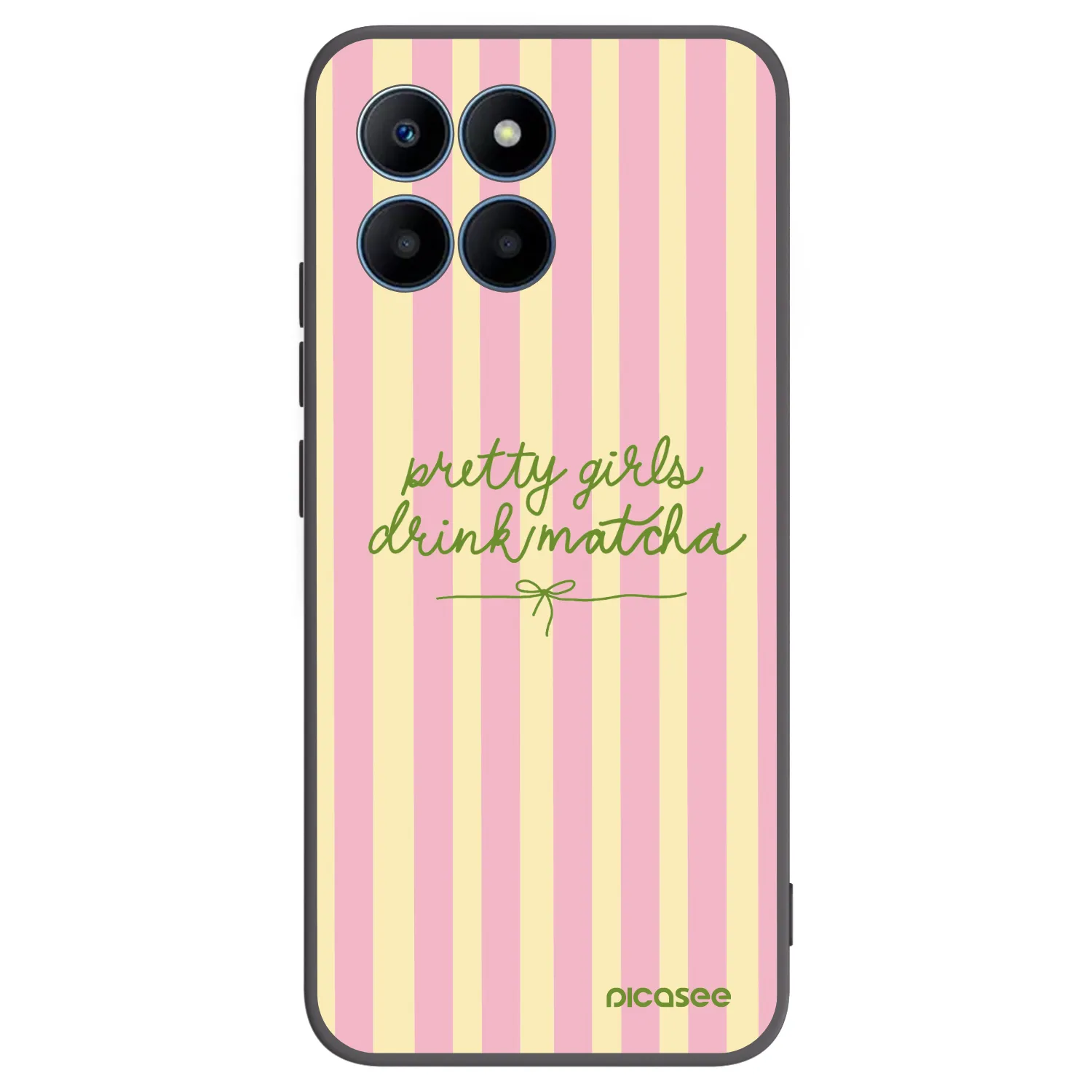 Picasee silikónový čierny obal pre Honor 70 Lite - Pretty matcha