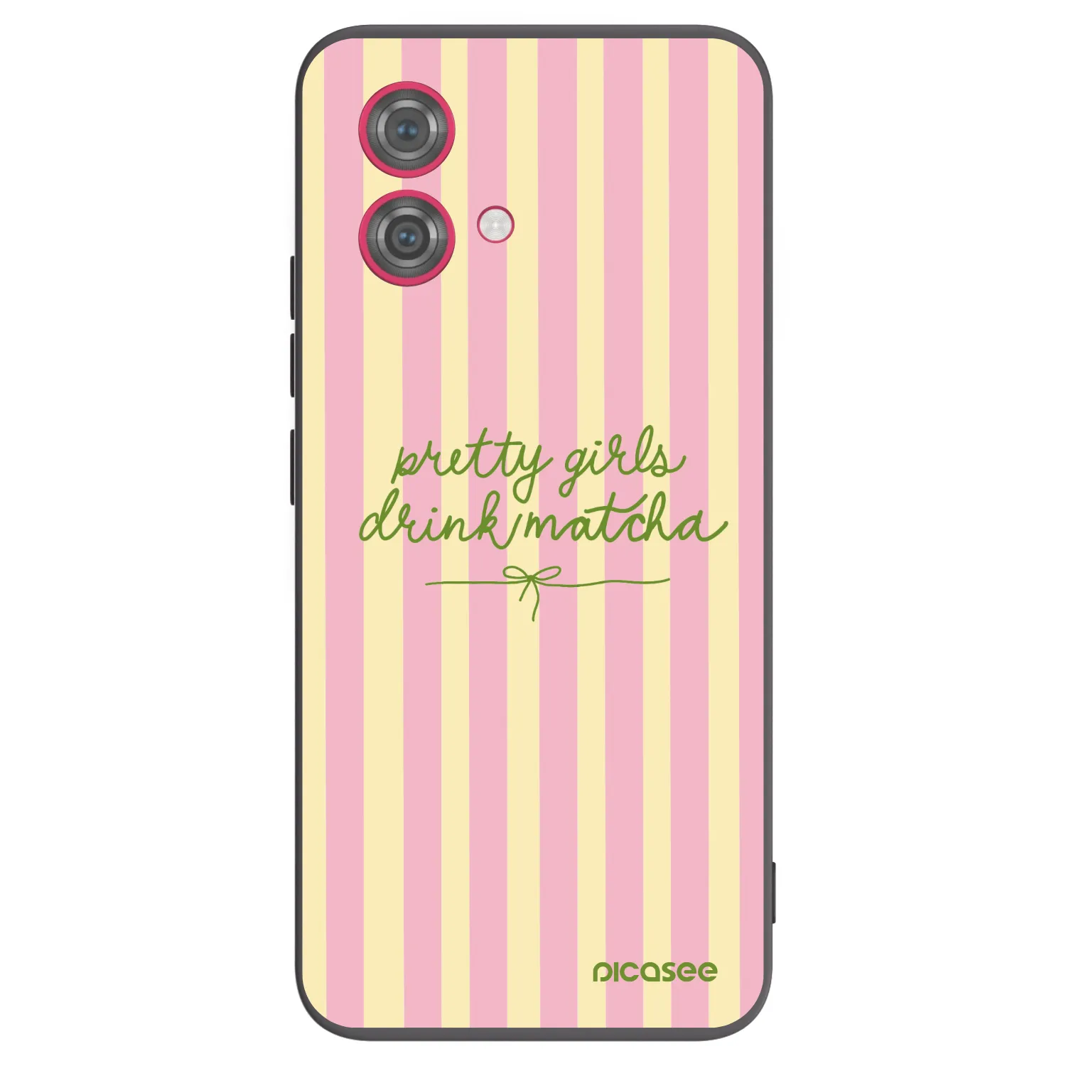 Picasee silikónový čierny obal pre Motorola Moto G84 5G - Pretty matcha