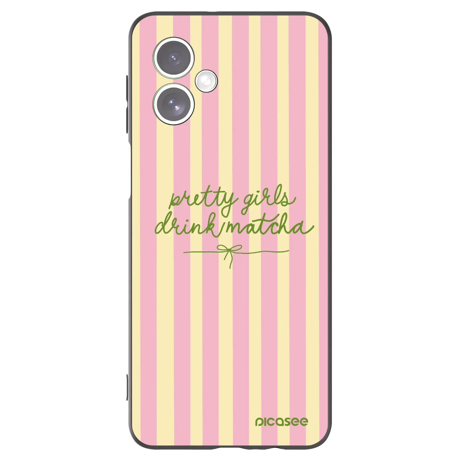 Picasee silikónový čierny obal pre Motorola Moto G54 5G - Pretty matcha