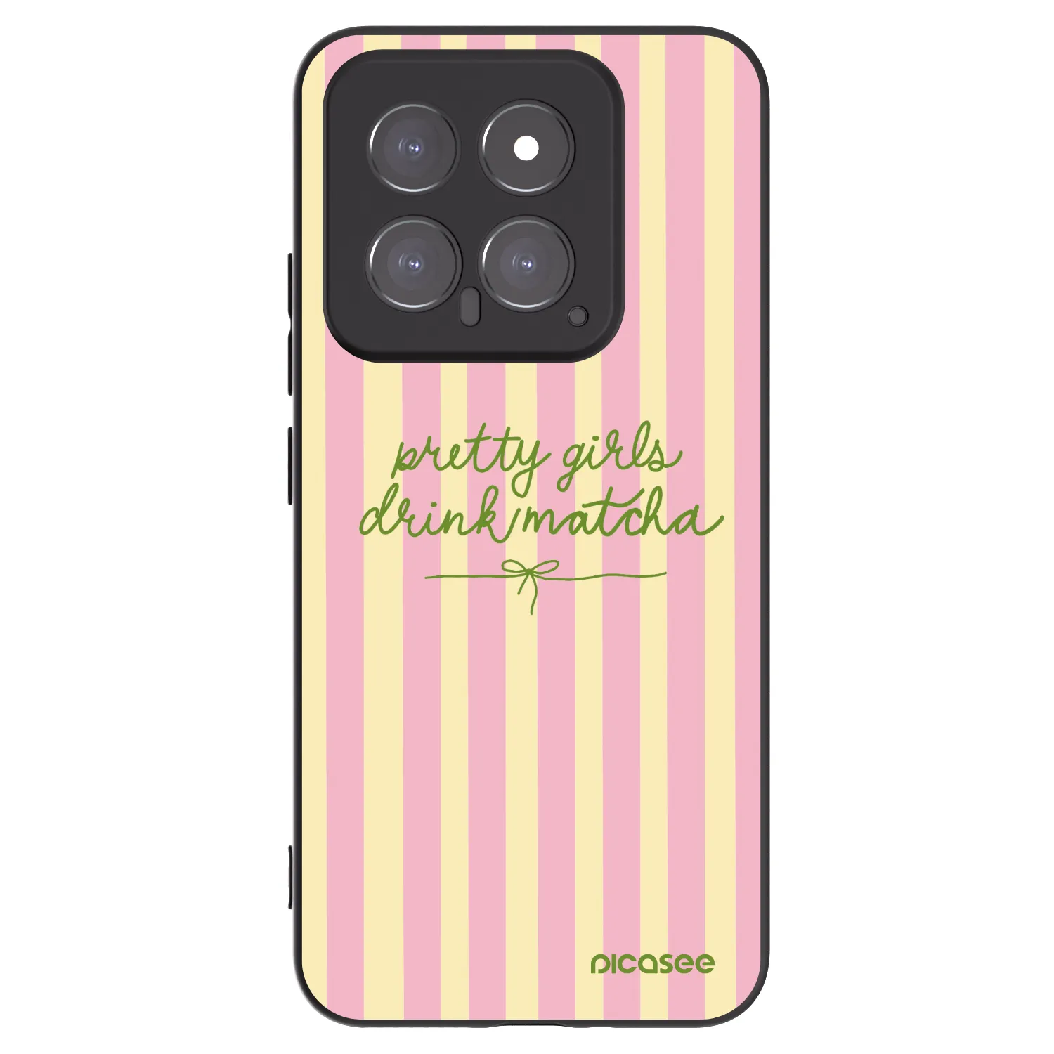 Picasee silikónový čierny obal pre Xiaomi 14 - Pretty matcha
