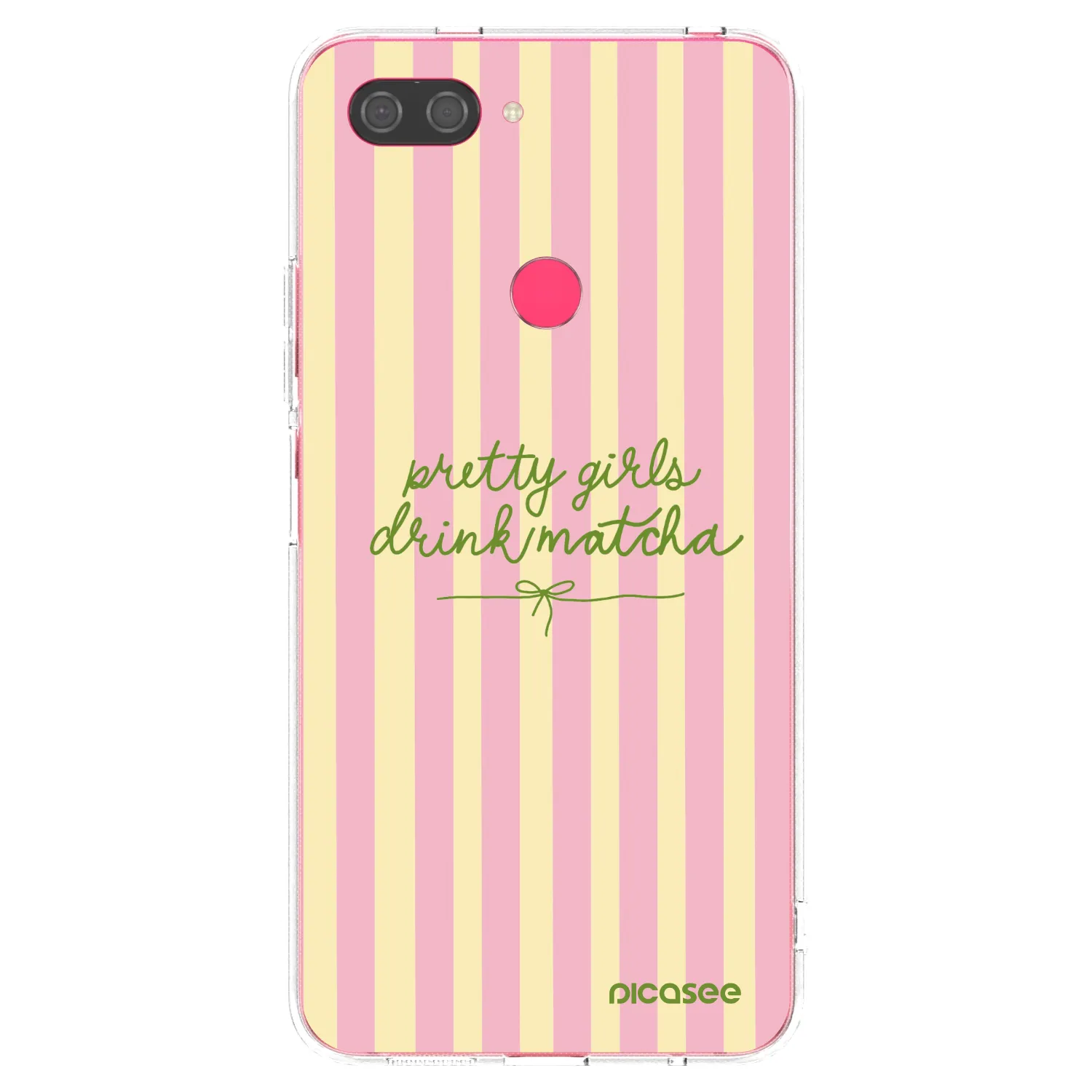 Picasee silikónový prehľadný obal pre Xiaomi Mi 8 Lite - Pretty matcha