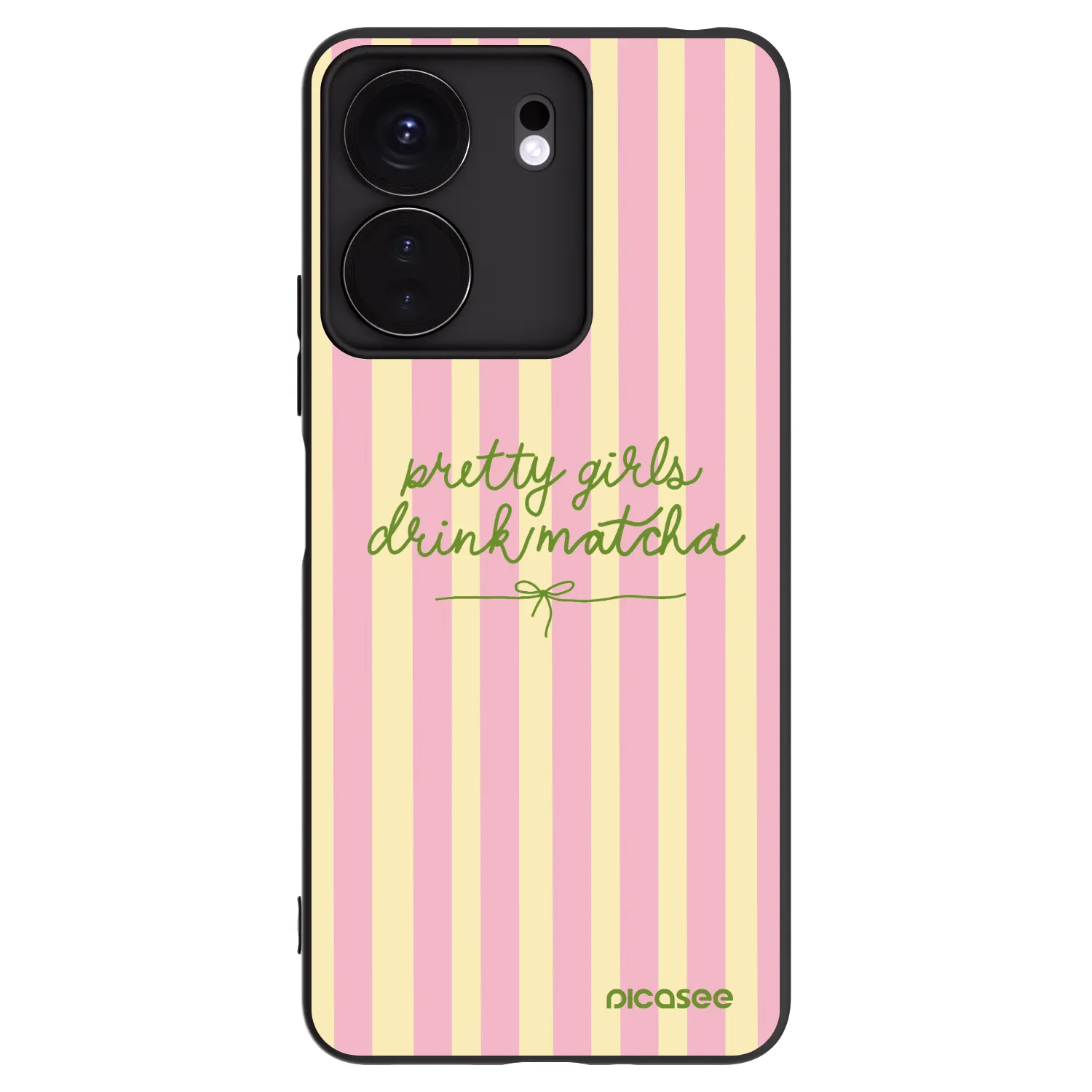 Picasee silikónový čierny obal pre Xiaomi Redmi 13C 4G - Pretty matcha