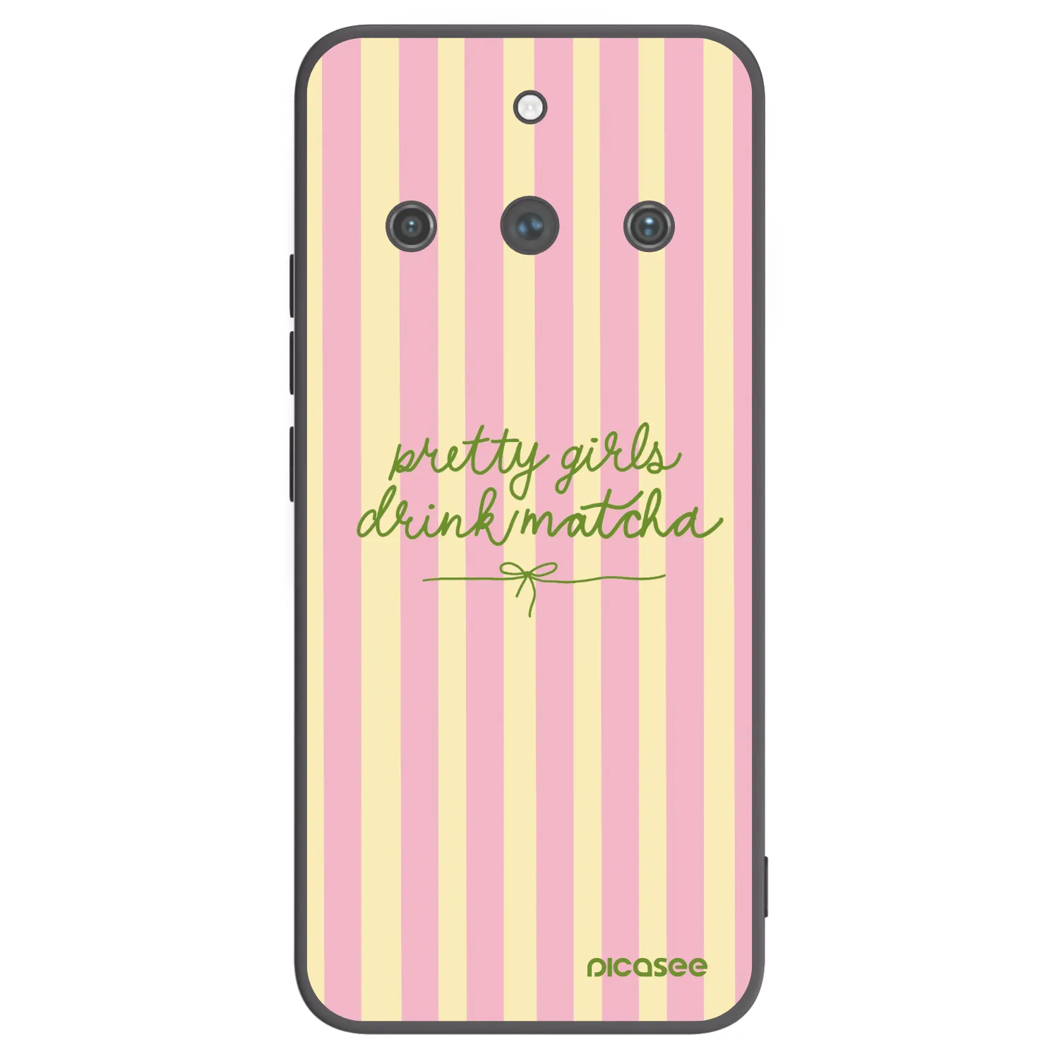Picasee silikónový čierny obal pre Realme 11 Pro+ - Pretty matcha