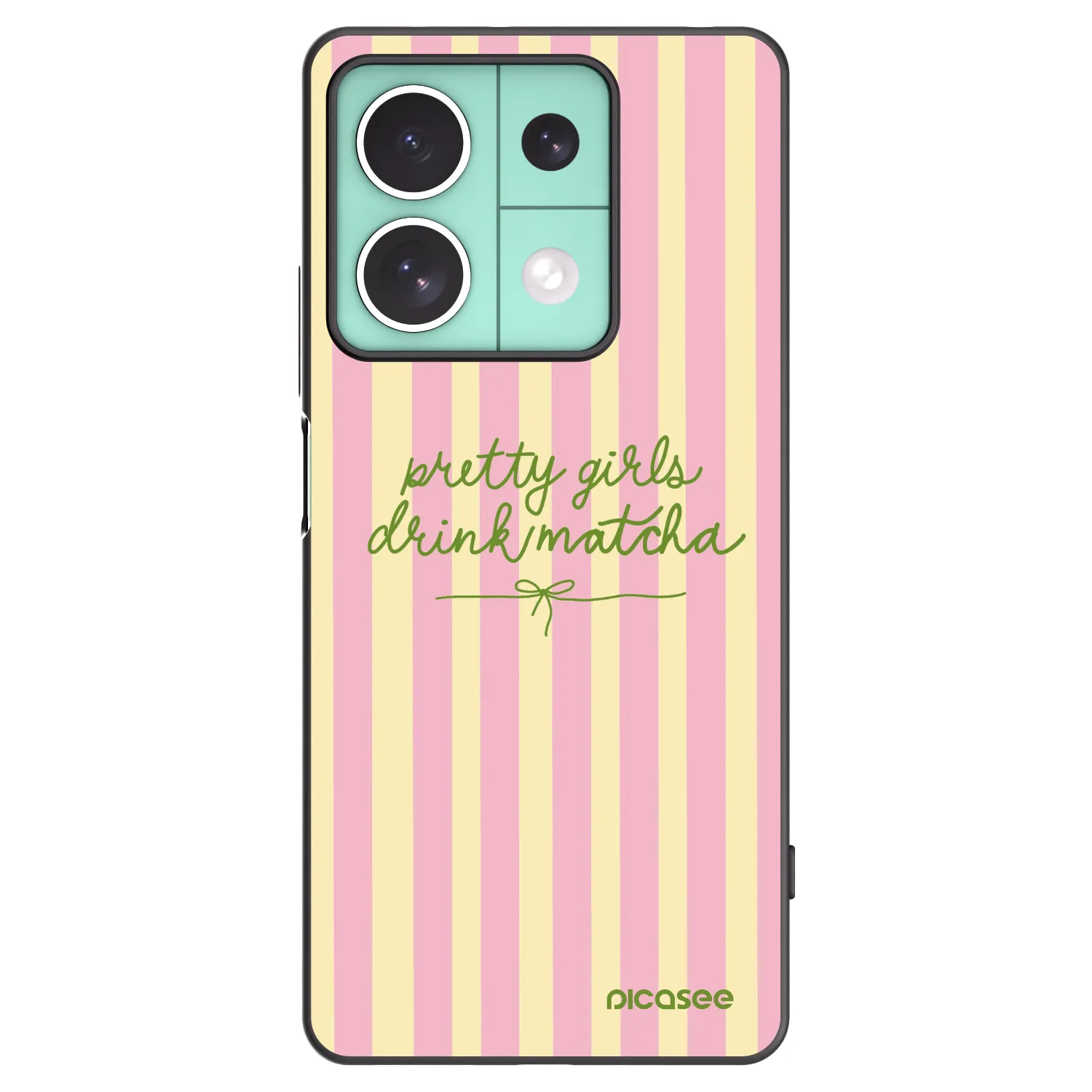 Picasee silikónový čierny obal pre Xiaomi Redmi Note 13 5G - Pretty matcha