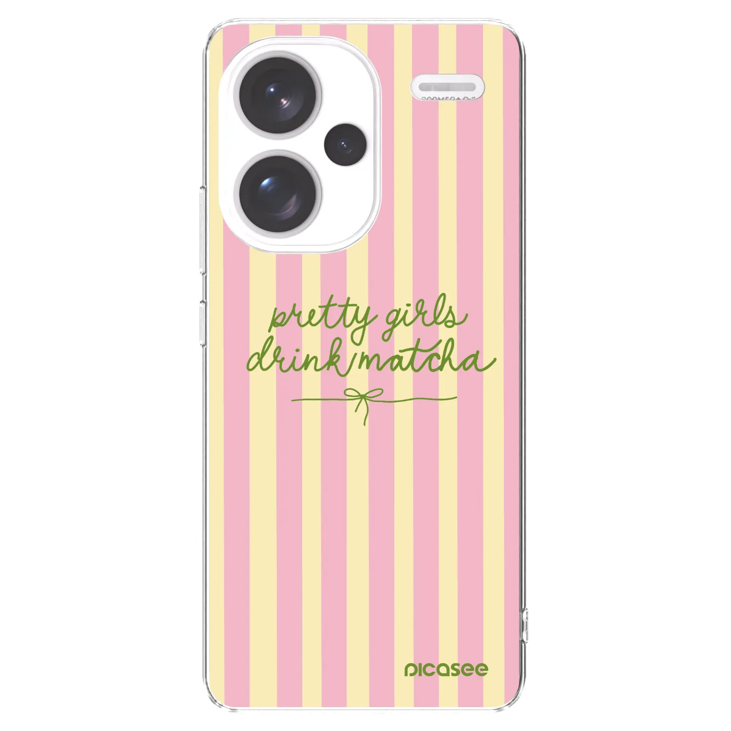 Picasee silikónový prehľadný obal pre Xiaomi Redmi Note 13 Pro+ 5G - Pretty matcha