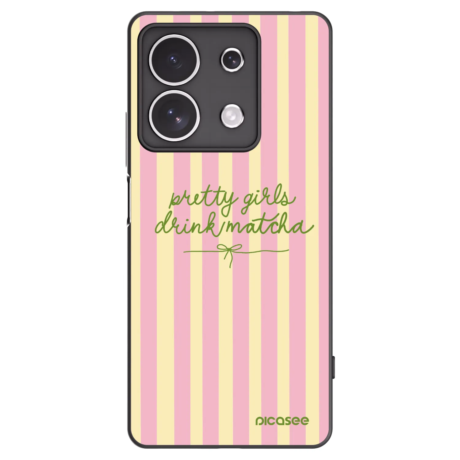 Picasee silikónový čierny obal pre Xiaomi Redmi Note 13 4G - Pretty matcha