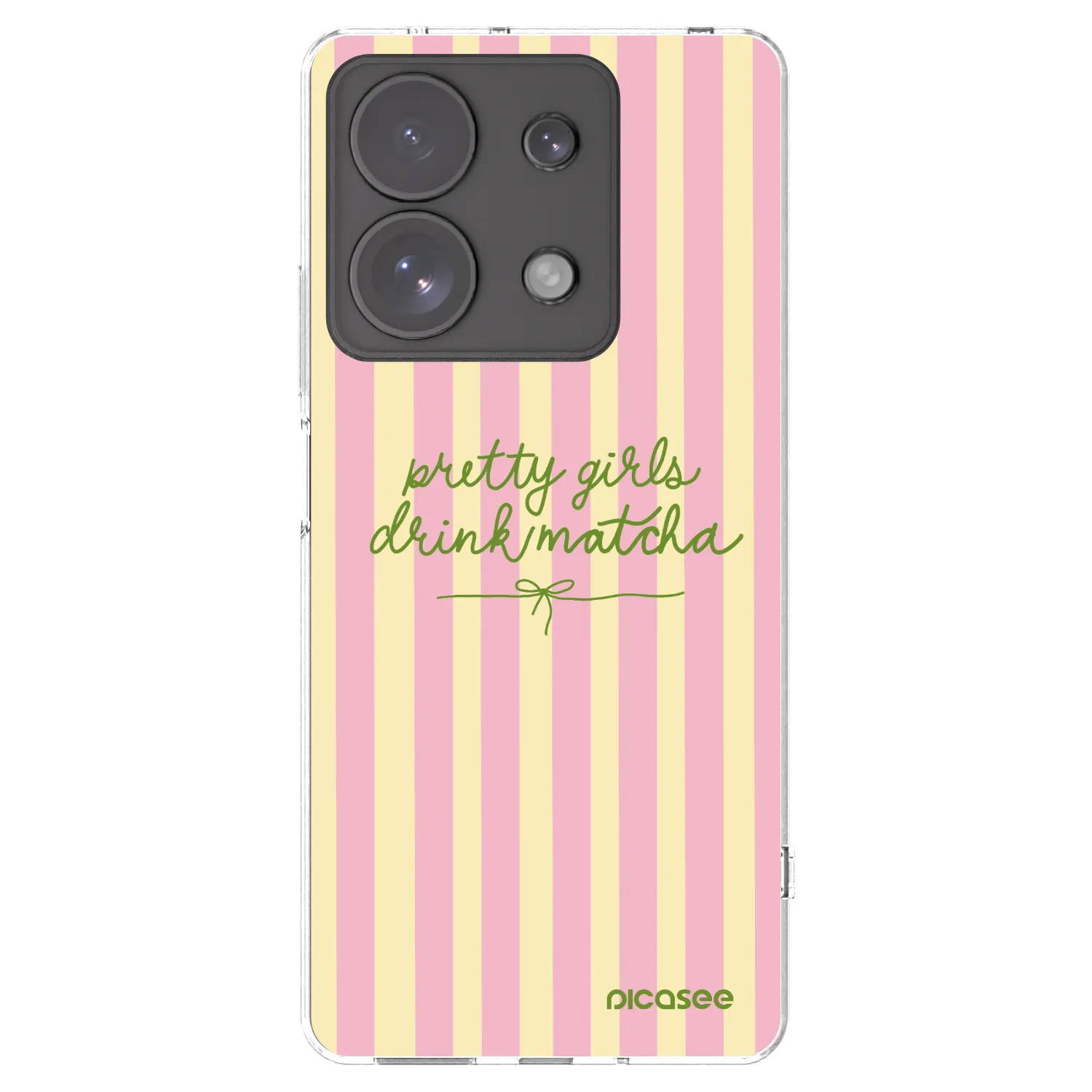 Picasee silikónový prehľadný obal pre Xiaomi Redmi Note 13 Pro 4G - Pretty matcha