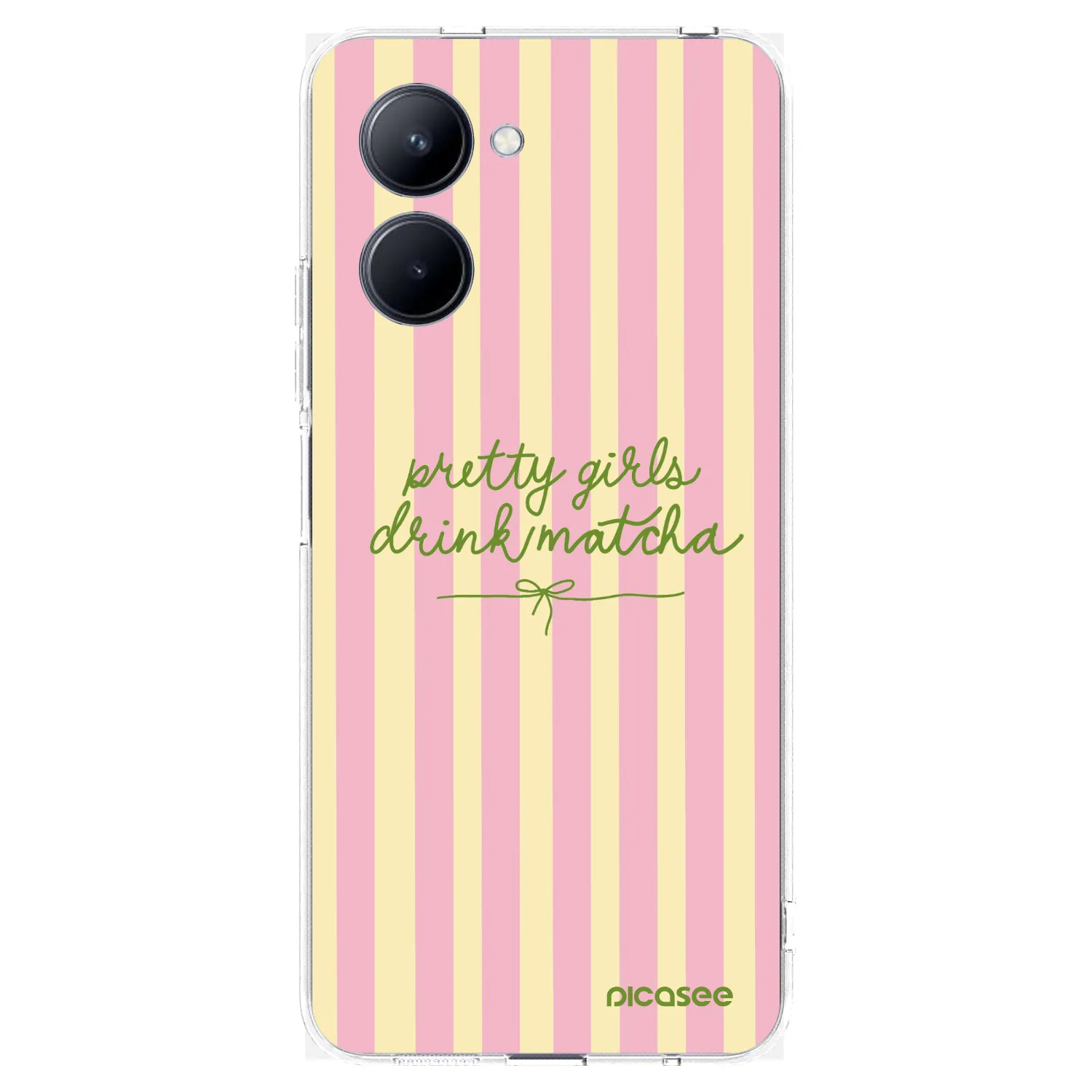 Picasee silikónový prehľadný obal pre Realme C33 (2023) - Pretty matcha