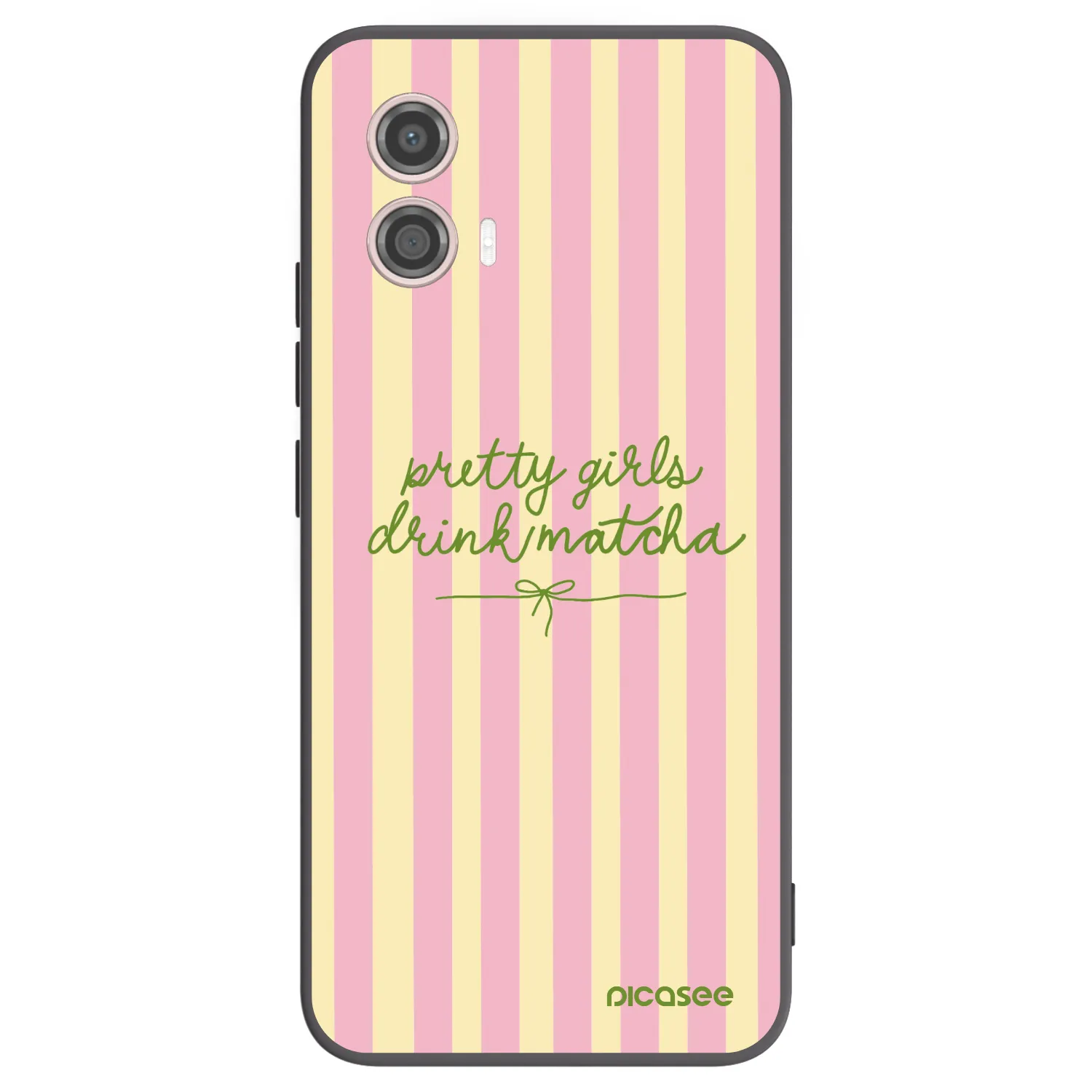 Picasee silikónový čierny obal pre Motorola Moto G53 5G - Pretty matcha