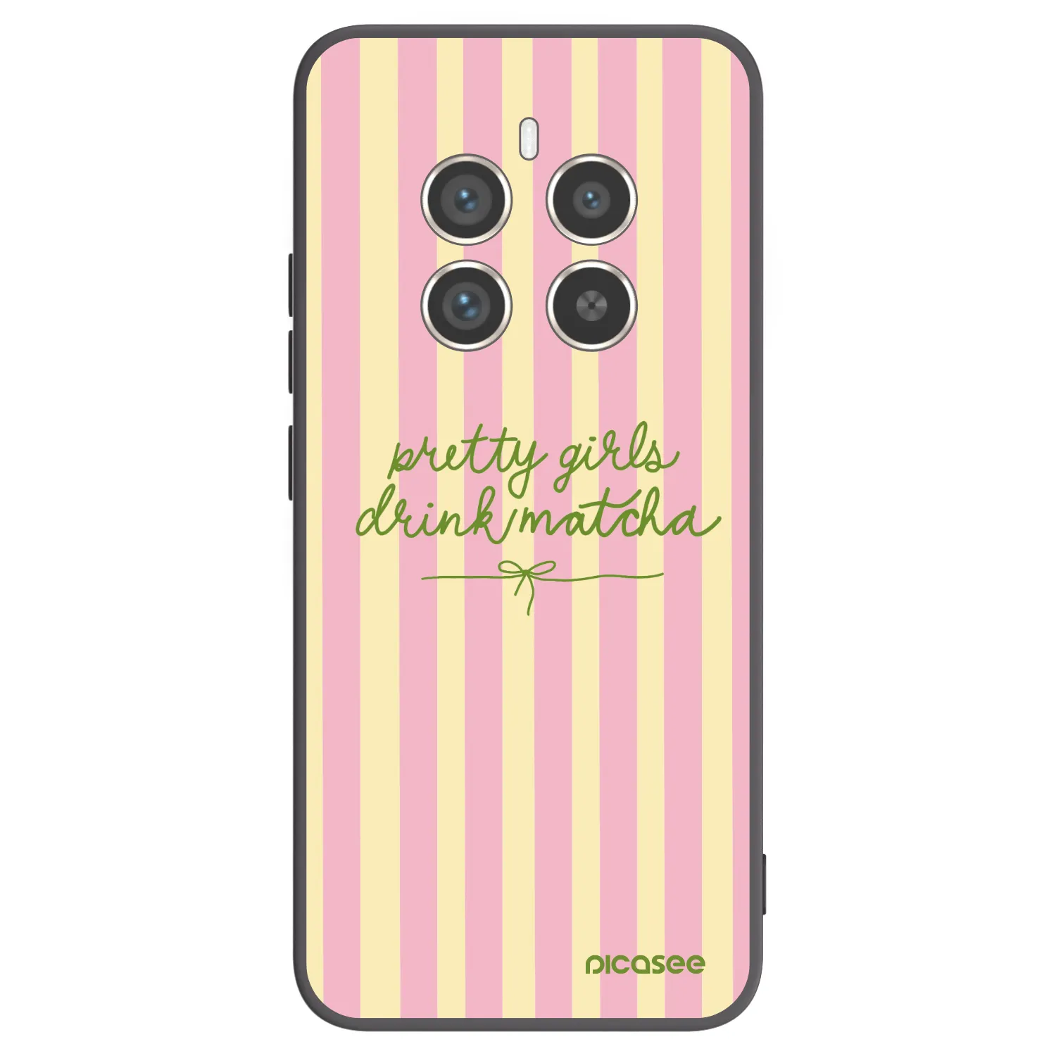 Picasee silikónový čierny obal pre Realme 12 Pro 5G - Pretty matcha