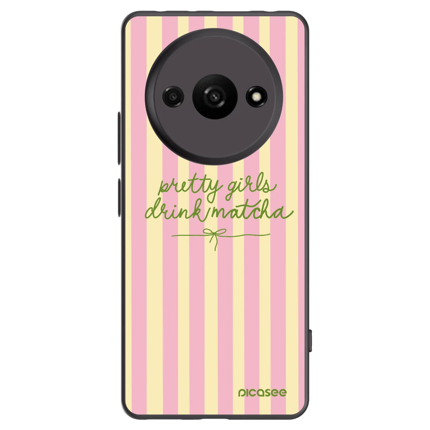 Picasee silikónový čierny obal pre Xiaomi Redmi A3 - Pretty matcha