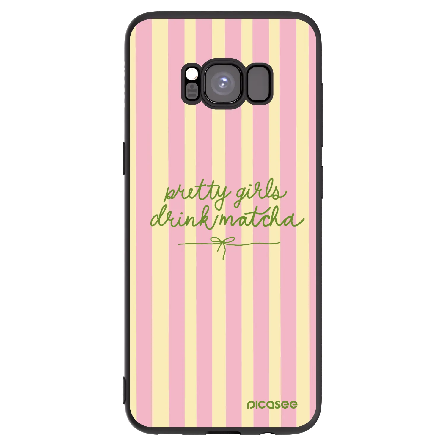 Picasee silikónový čierny obal pre Samsung Galaxy S8 G950F - Pretty matcha