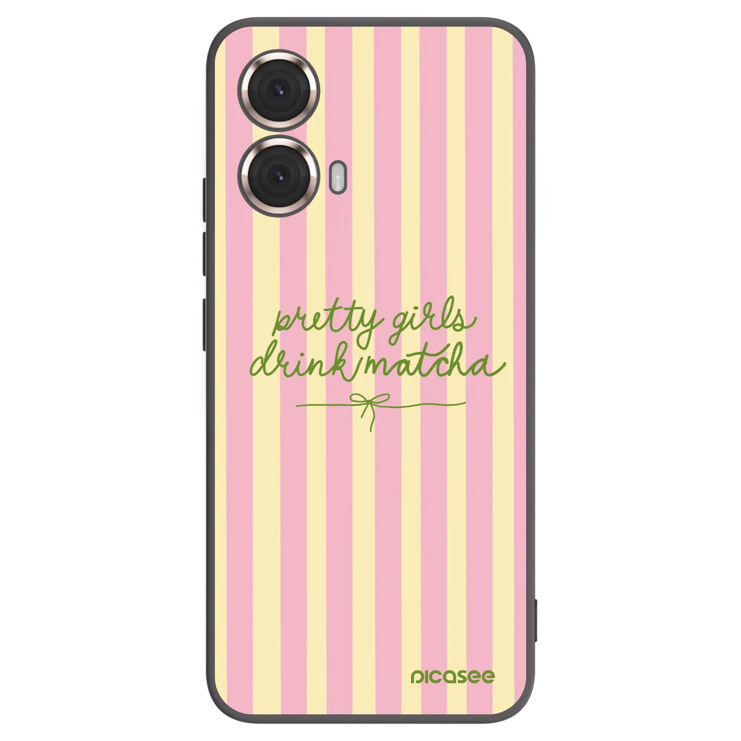 Picasee silikónový čierny obal pre Motorola Moto G85 - Pretty matcha