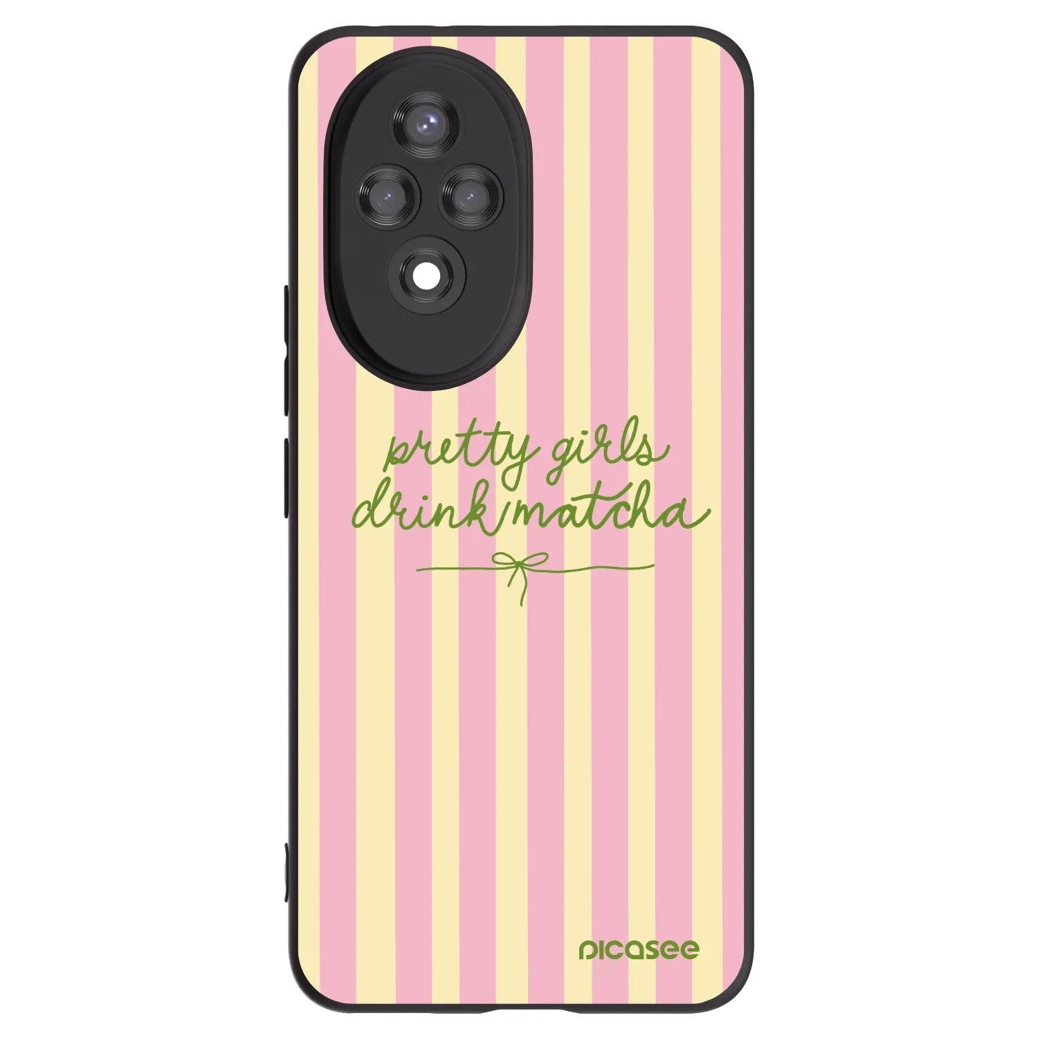 Picasee silikónový čierny obal pre Honor 200 Pro 5G - Pretty matcha