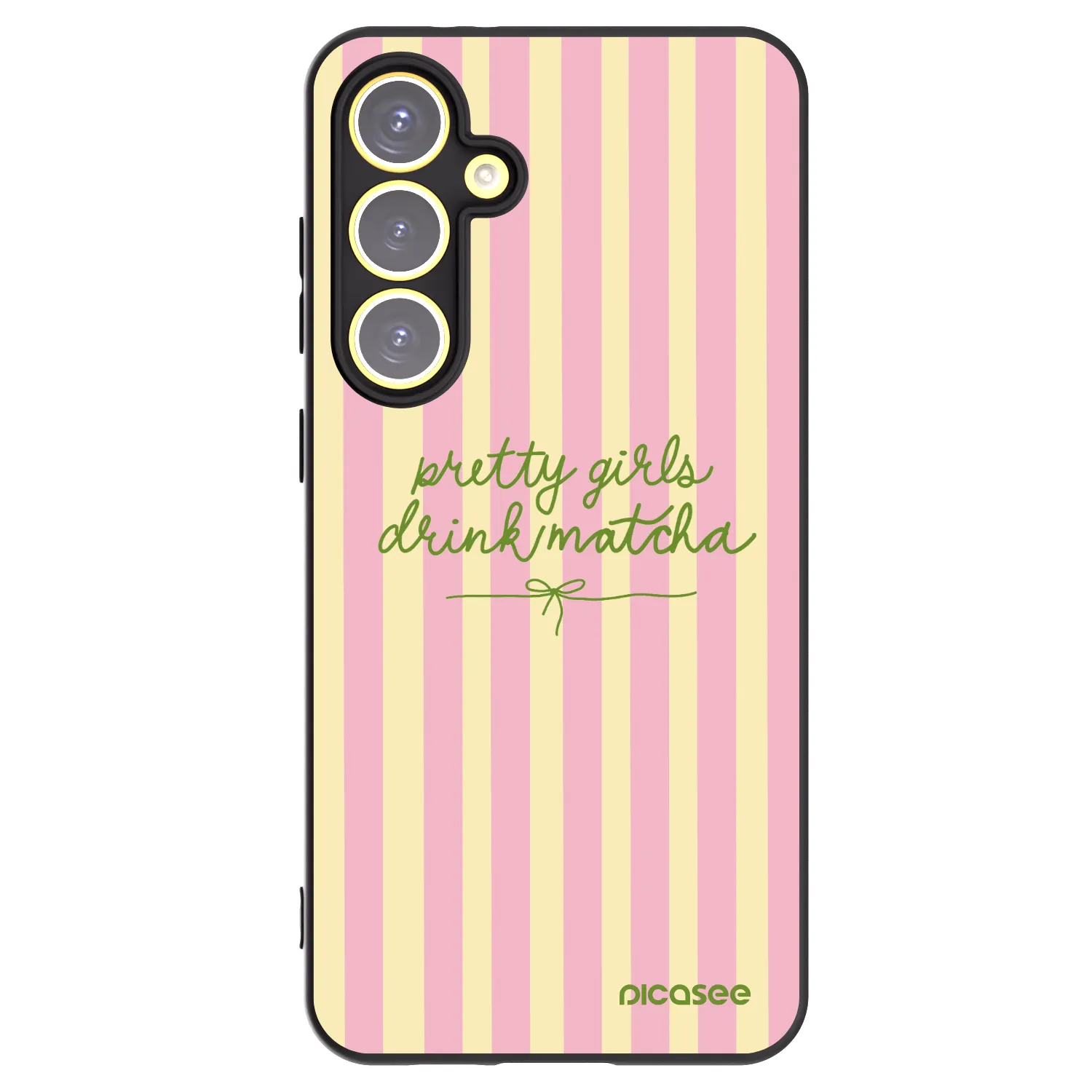 Picasee silikónový čierny obal pre Samsung Galaxy S24 FE S721B - Pretty matcha