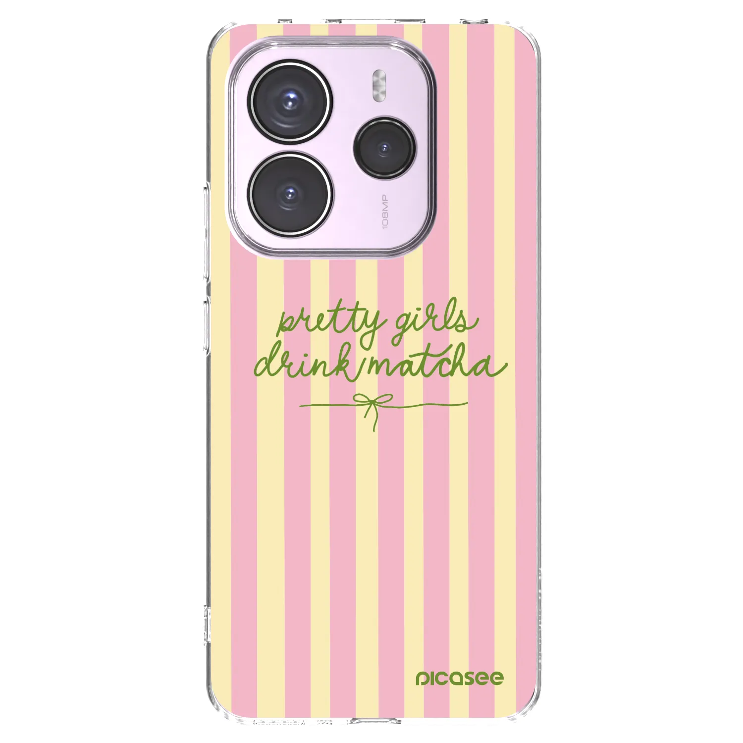 Picasee silikónový prehľadný obal pre Xiaomi Redmi Note 14 5G - Pretty matcha