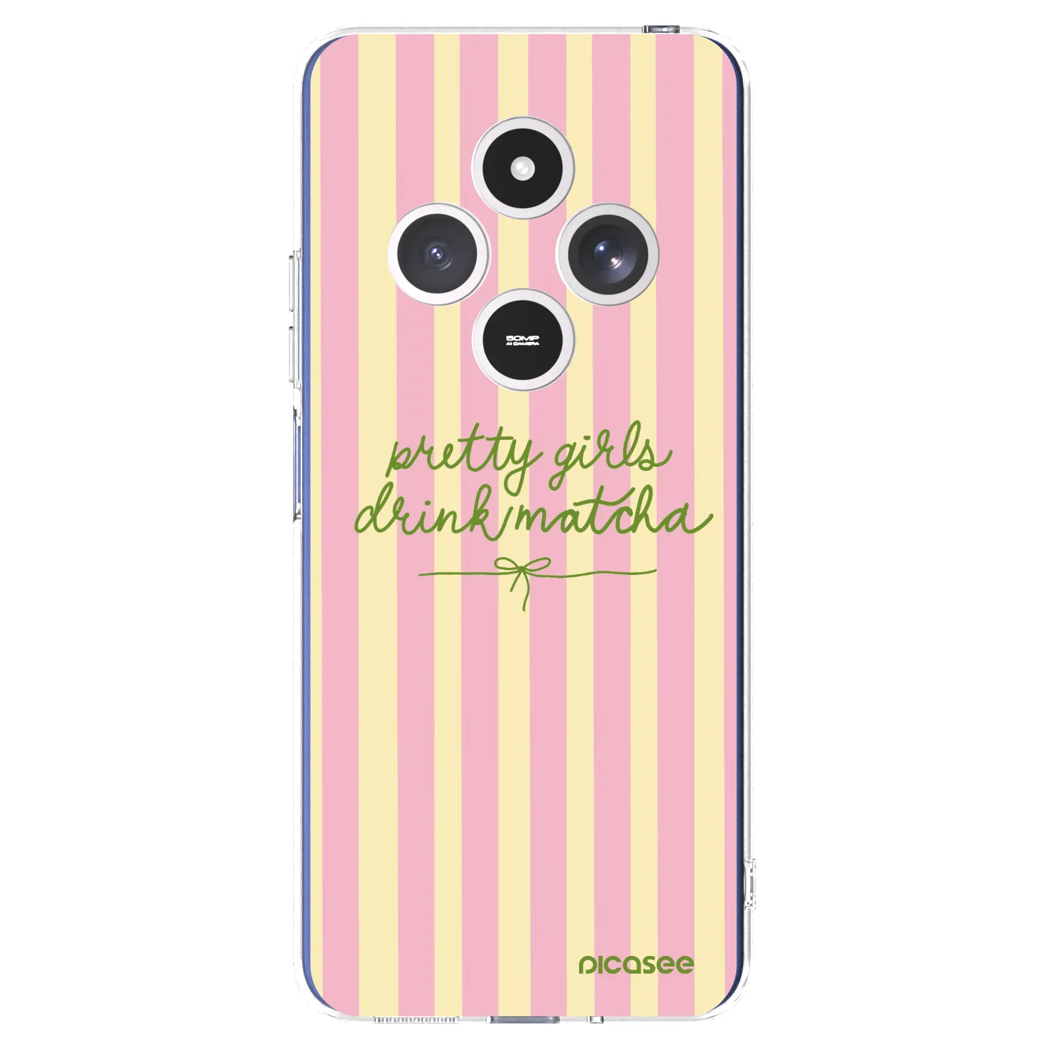 Picasee silikónový prehľadný obal pre Xiaomi Redmi 14C - Pretty matcha