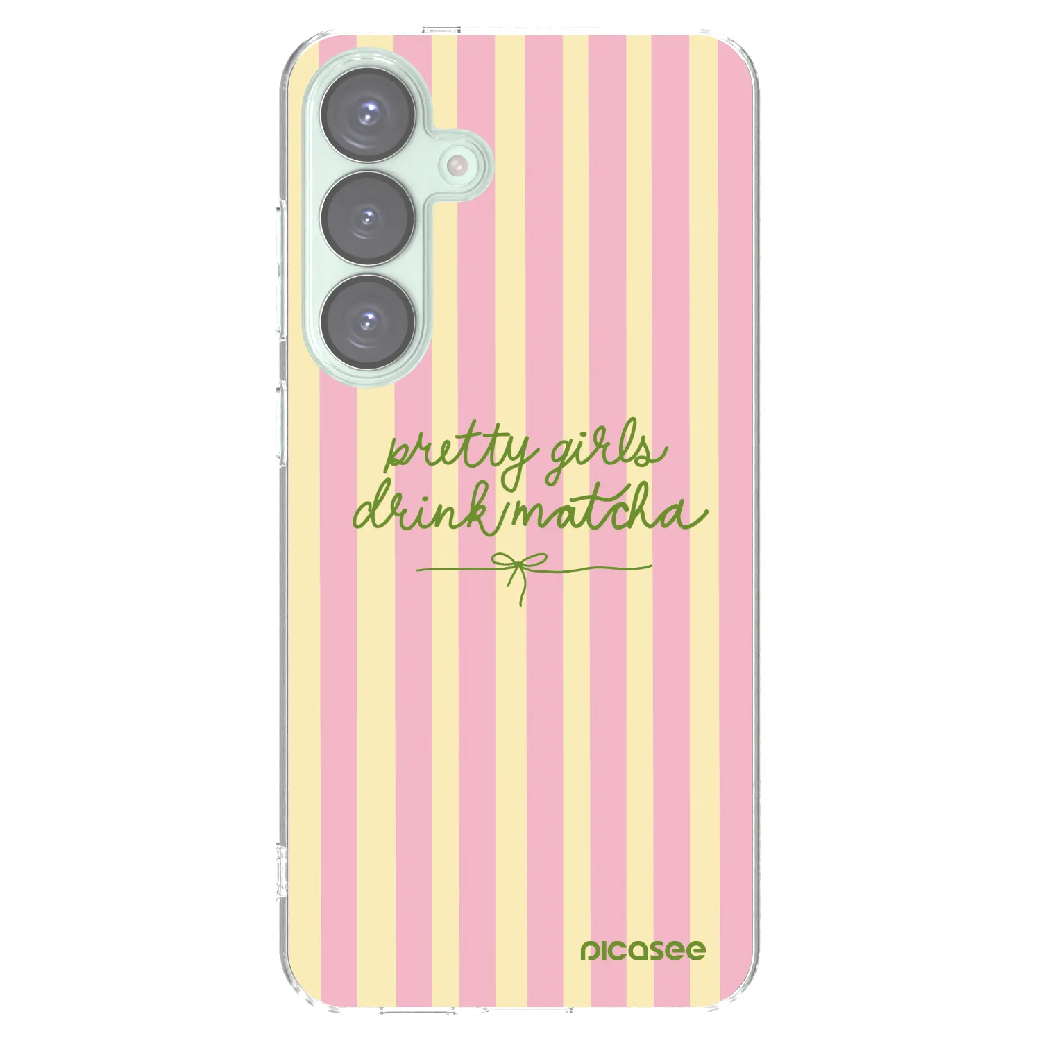 Picasee silikónový prehľadný obal pre Samsung Galaxy S25+ 5G - Pretty matcha