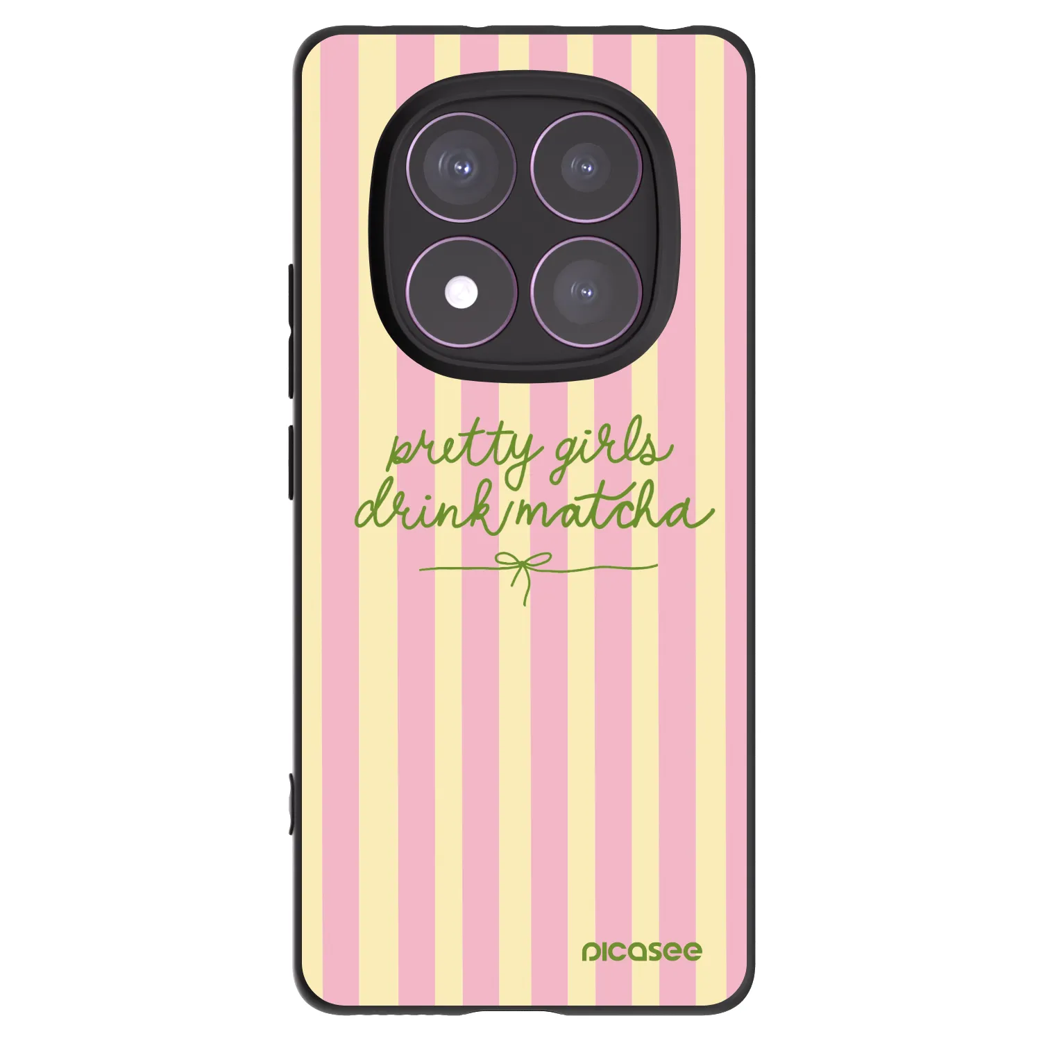 Picasee silikónový čierny obal pre Xiaomi Redmi Note 14 Pro 4G - Pretty matcha