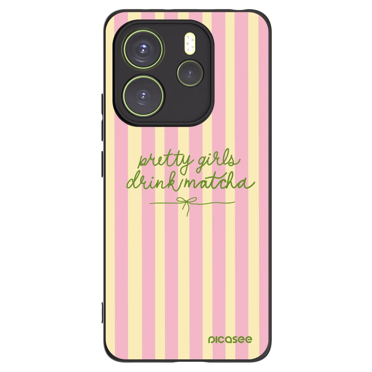 Picasee silikónový čierny obal pre Xiaomi Redmi Note 14 4G - Pretty matcha