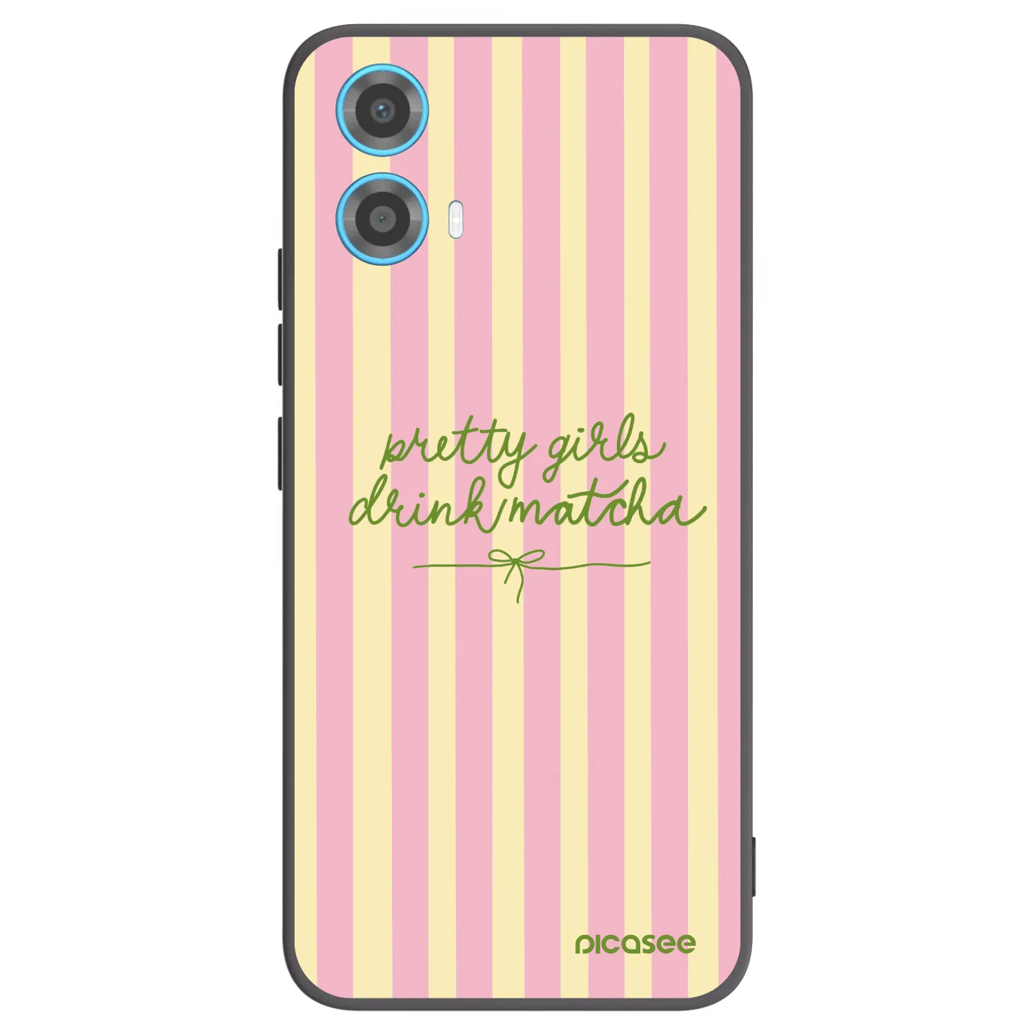 Picasee silikónový čierny obal pre Motorola Moto G34 5G - Pretty matcha