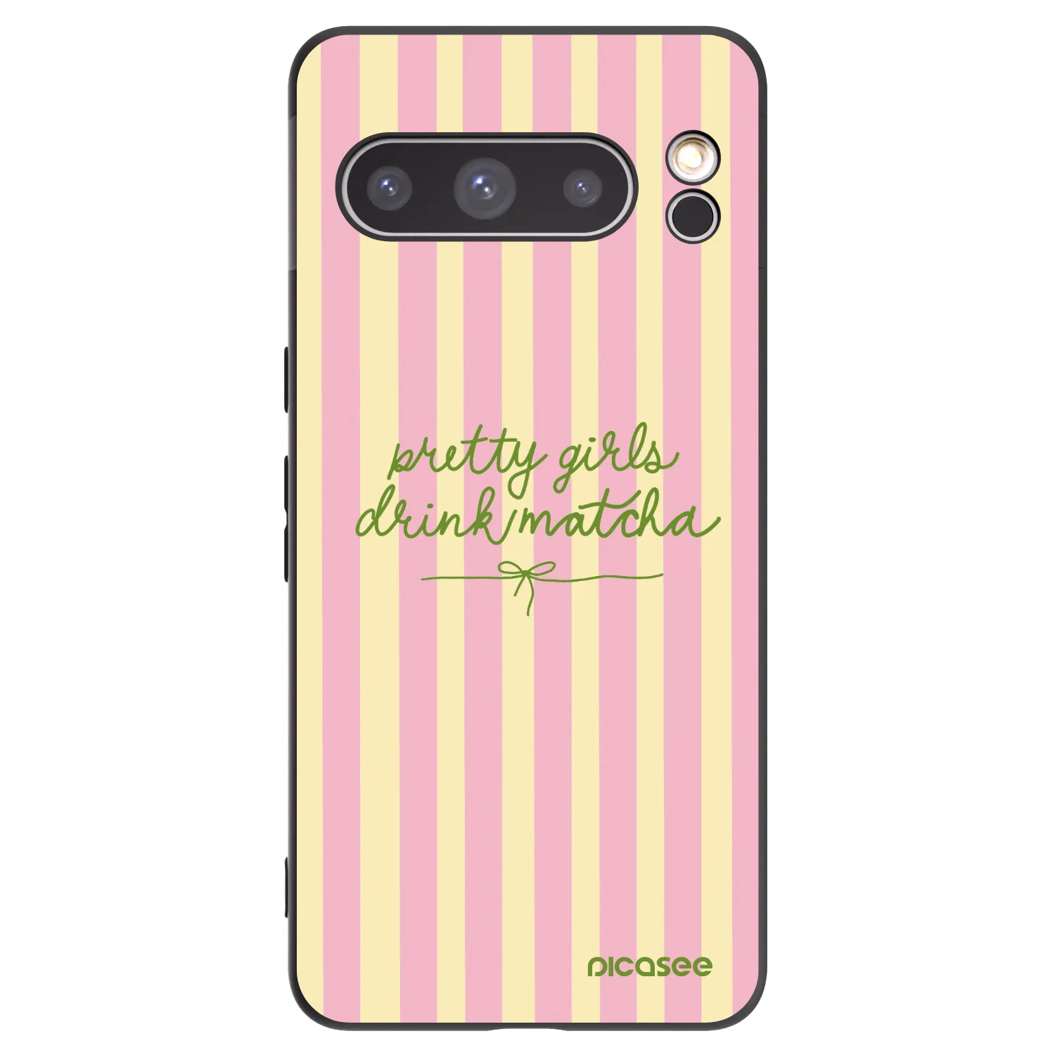 Picasee silikónový čierny obal pre Google Pixel 8 Pro - Pretty matcha