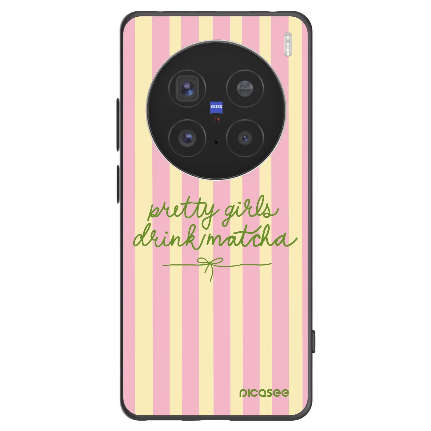Picasee silikónový čierny obal pre Vivo X200 Pro - Pretty matcha