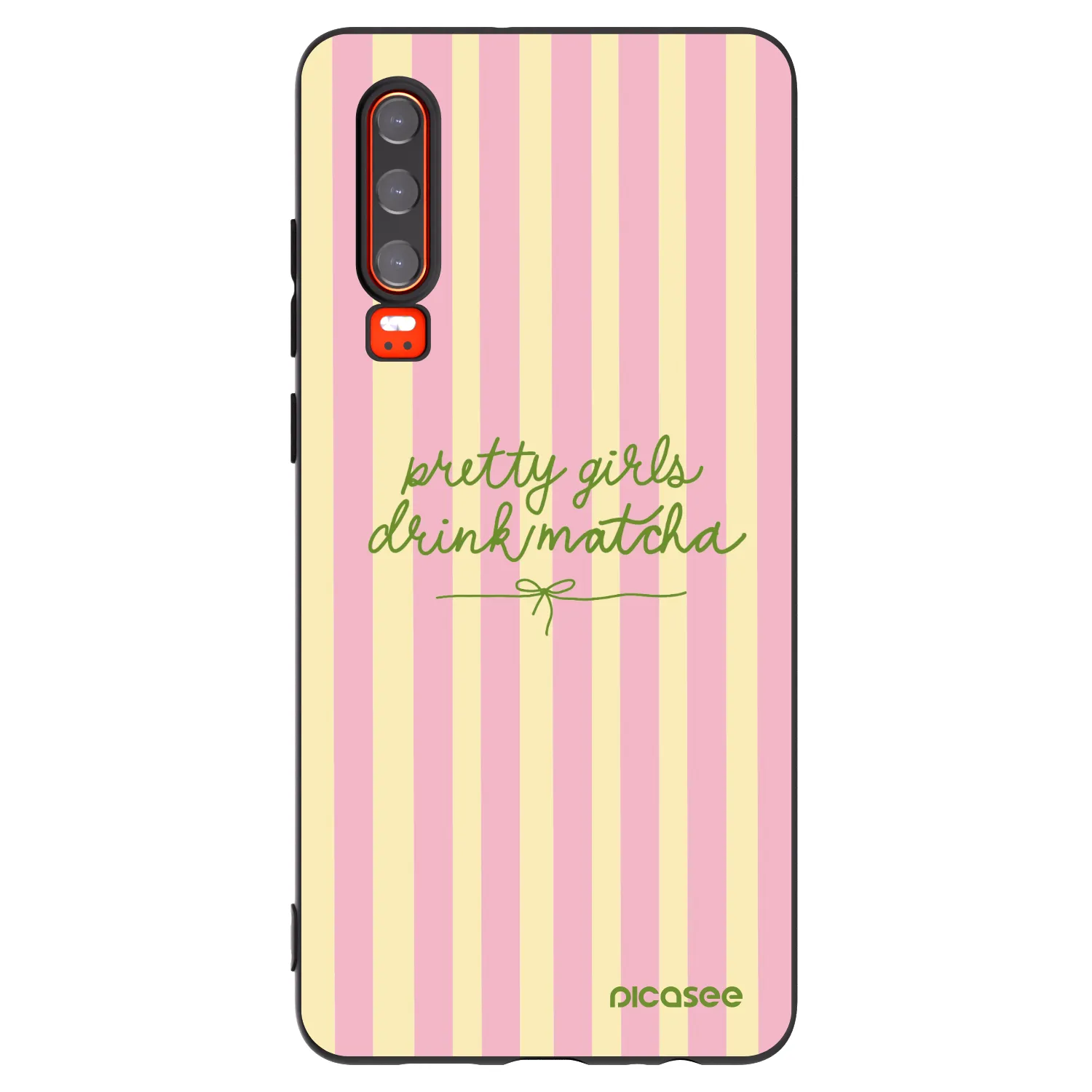 Picasee silikónový čierny obal pre Huawei P30 - Pretty matcha