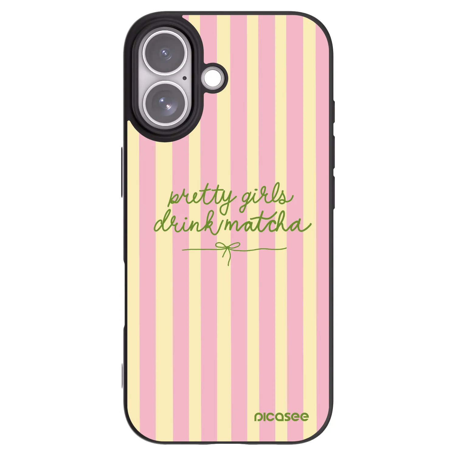 Picasee silikónový čierny obal pre Apple iPhone 17 - Pretty matcha