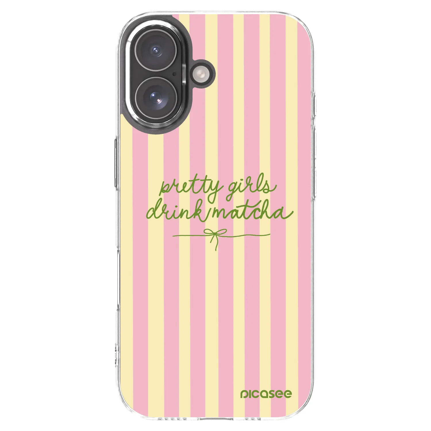Picasee silikónový prehľadný obal pre Apple iPhone 17 - Pretty matcha