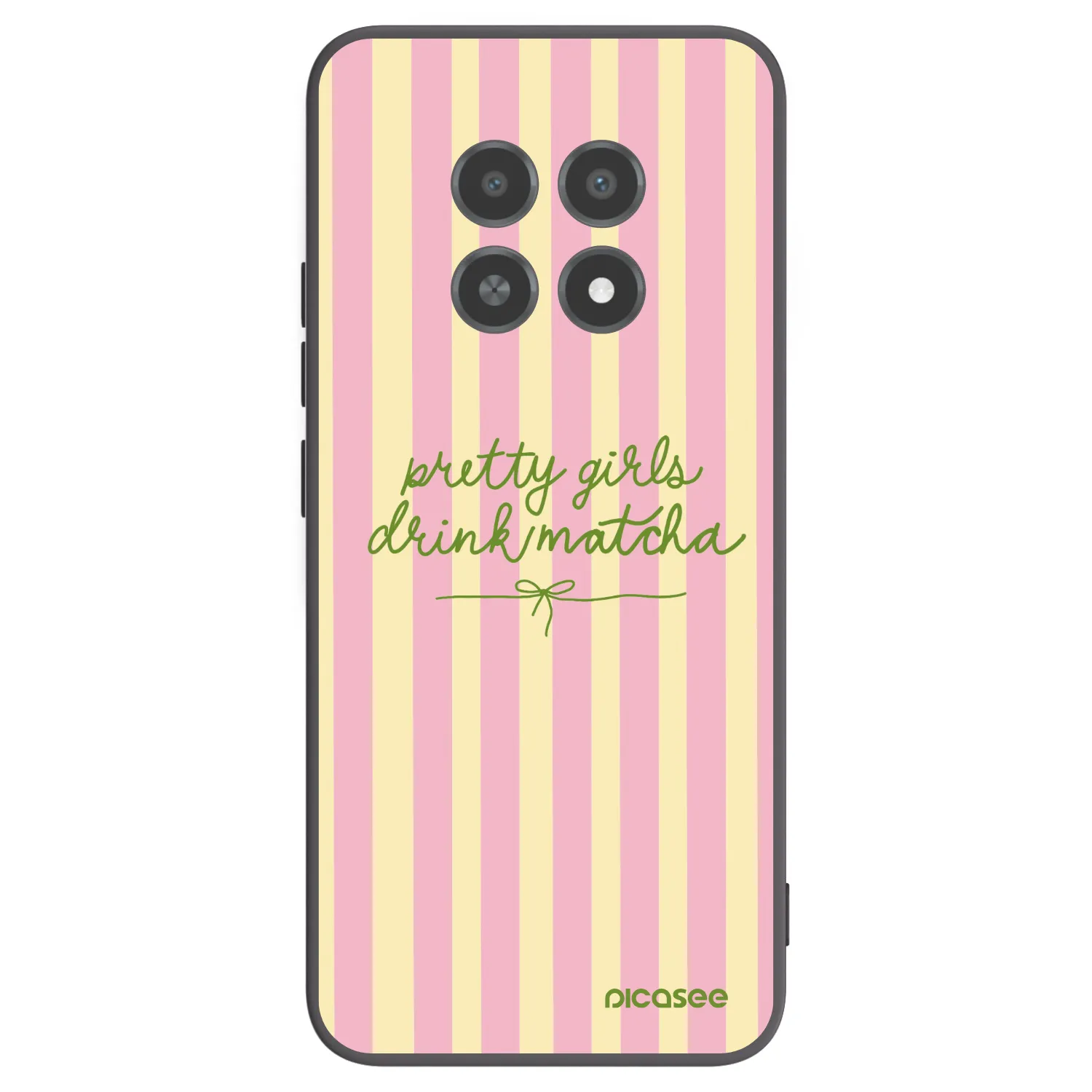Picasee silikónový čierny obal pre Realme 12X - Pretty matcha