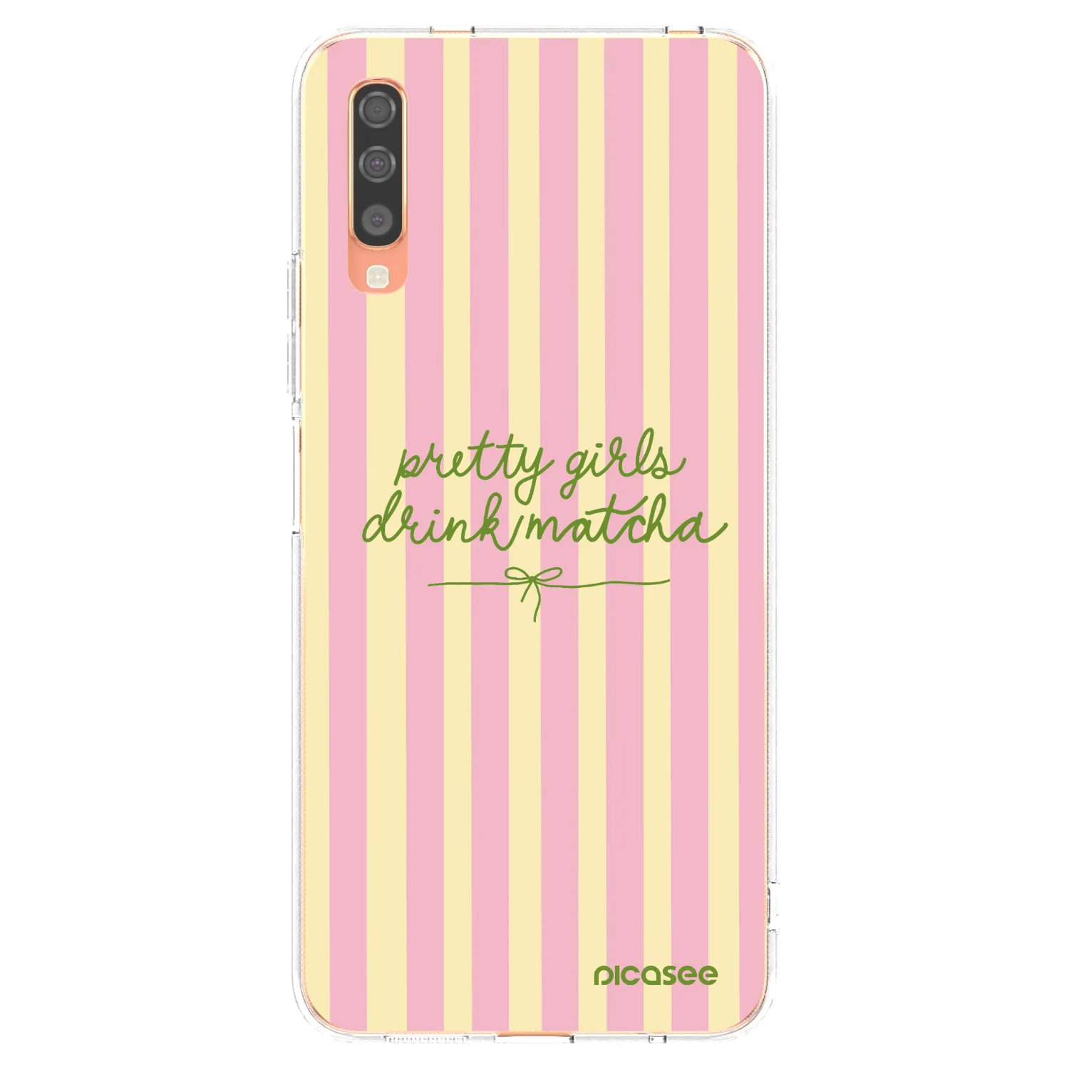 Picasee silikónový prehľadný obal pre Samsung Galaxy A70 A705F - Pretty matcha