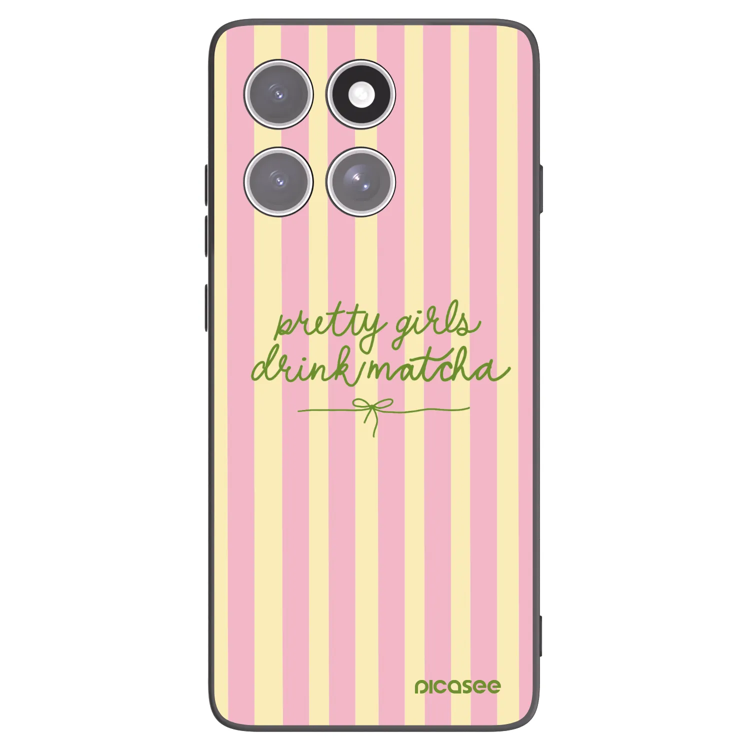 Picasee silikónový čierny obal pre Motorola Edge 60 Pro - Pretty matcha