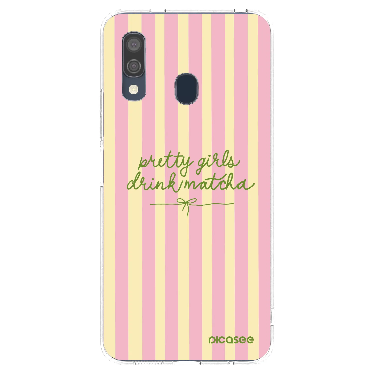 Picasee silikónový prehľadný obal pre Samsung Galaxy A40 A405F - Pretty matcha