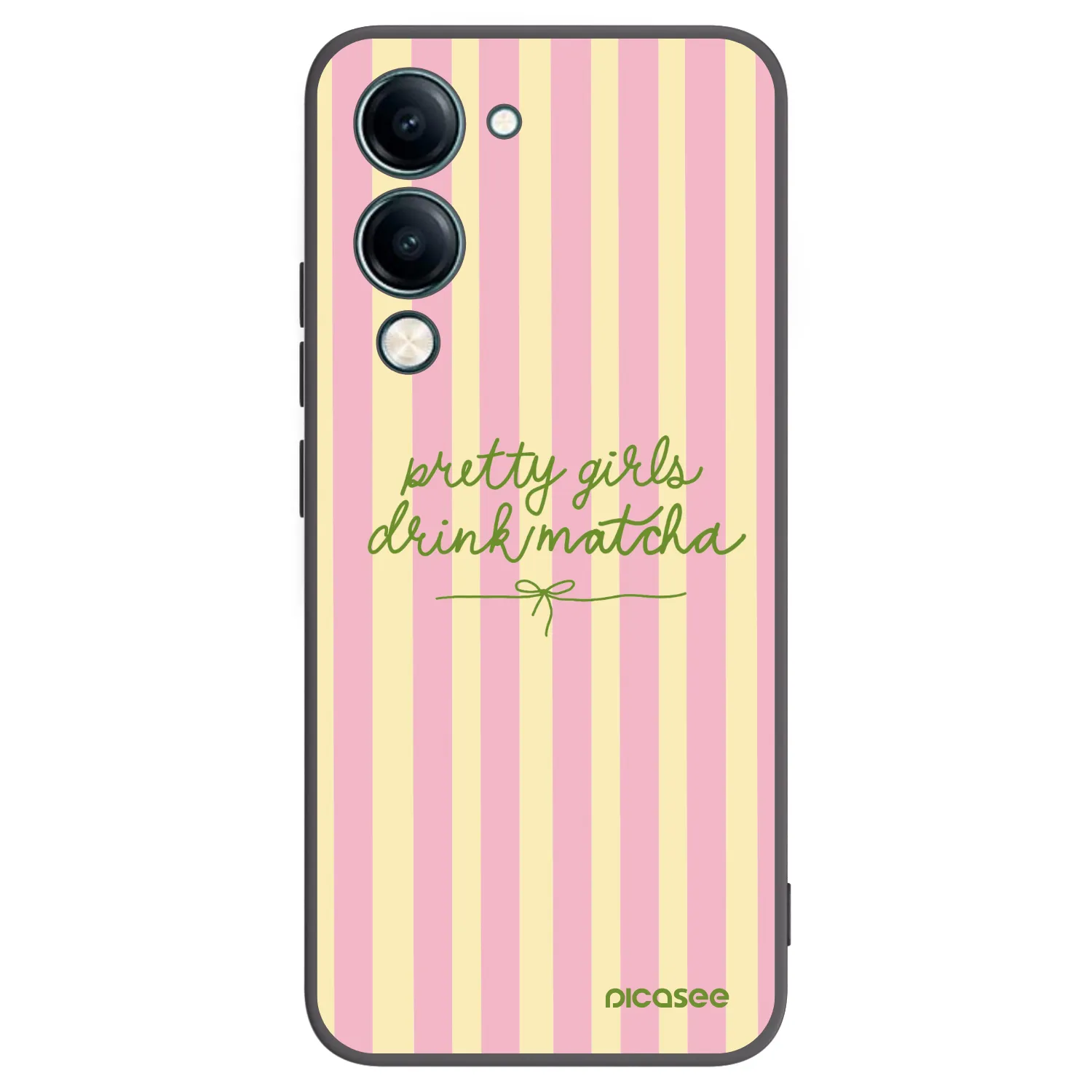 Picasee silikónový čierny obal pre Vivo Y29s 5G - Pretty matcha