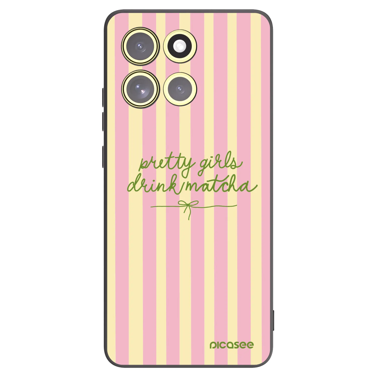Picasee silikónový čierny obal pre Motorola Moto G86 Power 5G - Pretty matcha