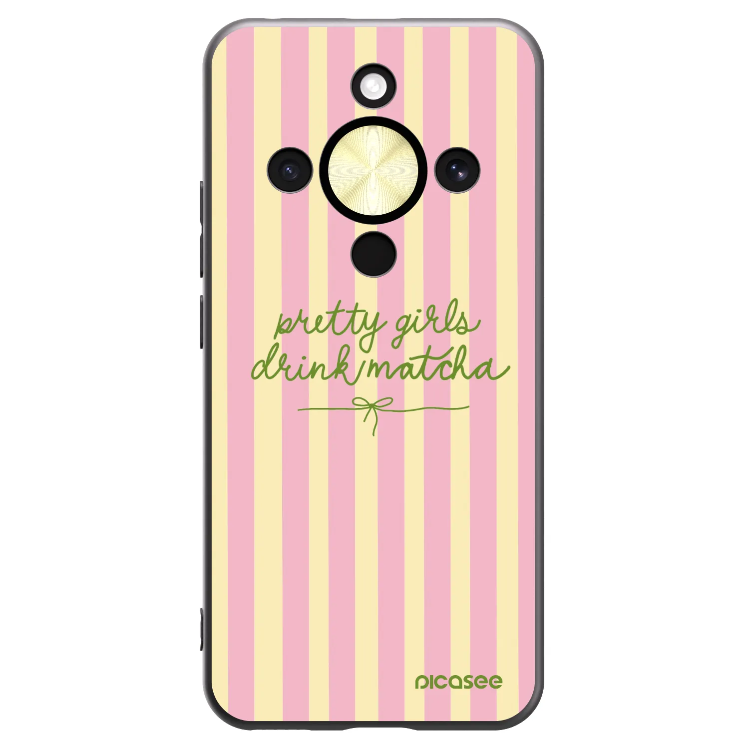Picasee silikónový čierny obal pre Honor Magic8 Lite 5G - Pretty matcha