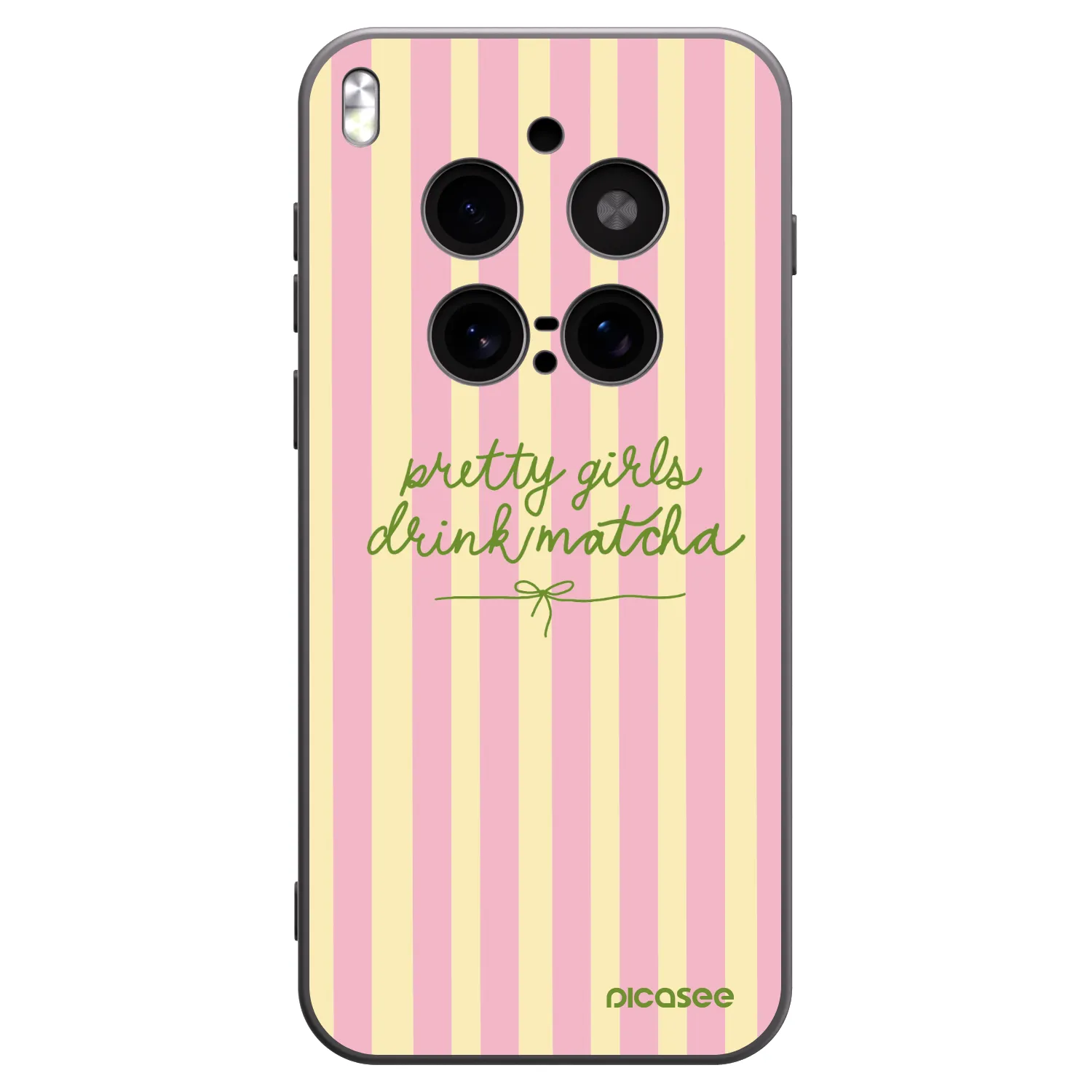 Picasee silikónový čierny obal pre Vivo X300 Pro - Pretty matcha