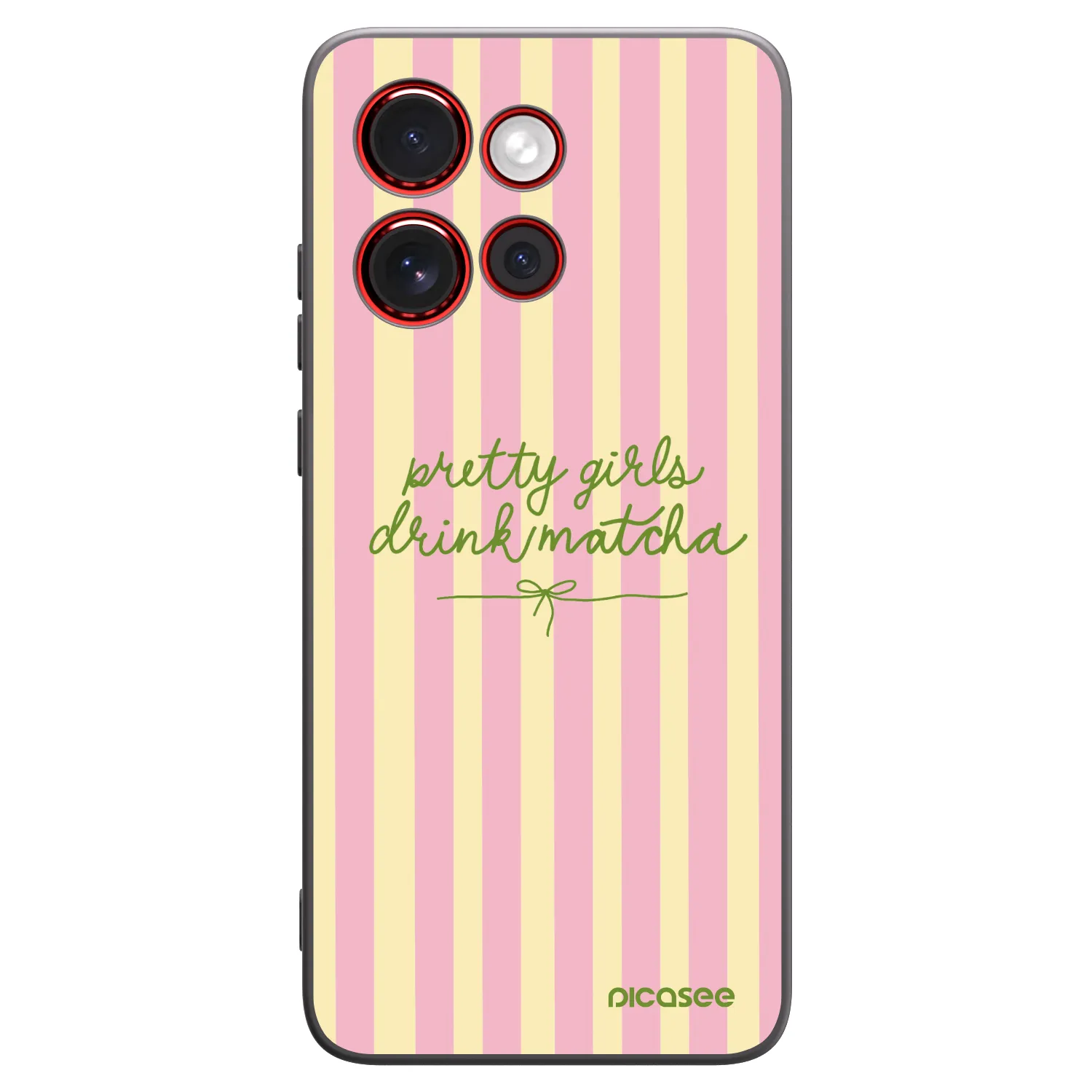 Picasee silikónový čierny obal pre Motorola Edge 60 Neo 5G - Pretty matcha