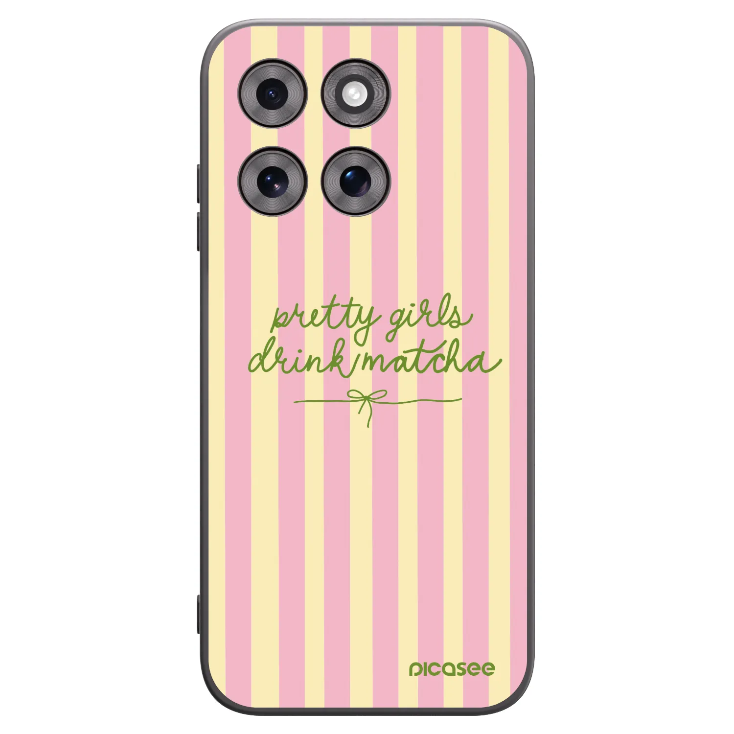 Picasee silikónový čierny obal pre Motorola Moto G77 - Pretty matcha