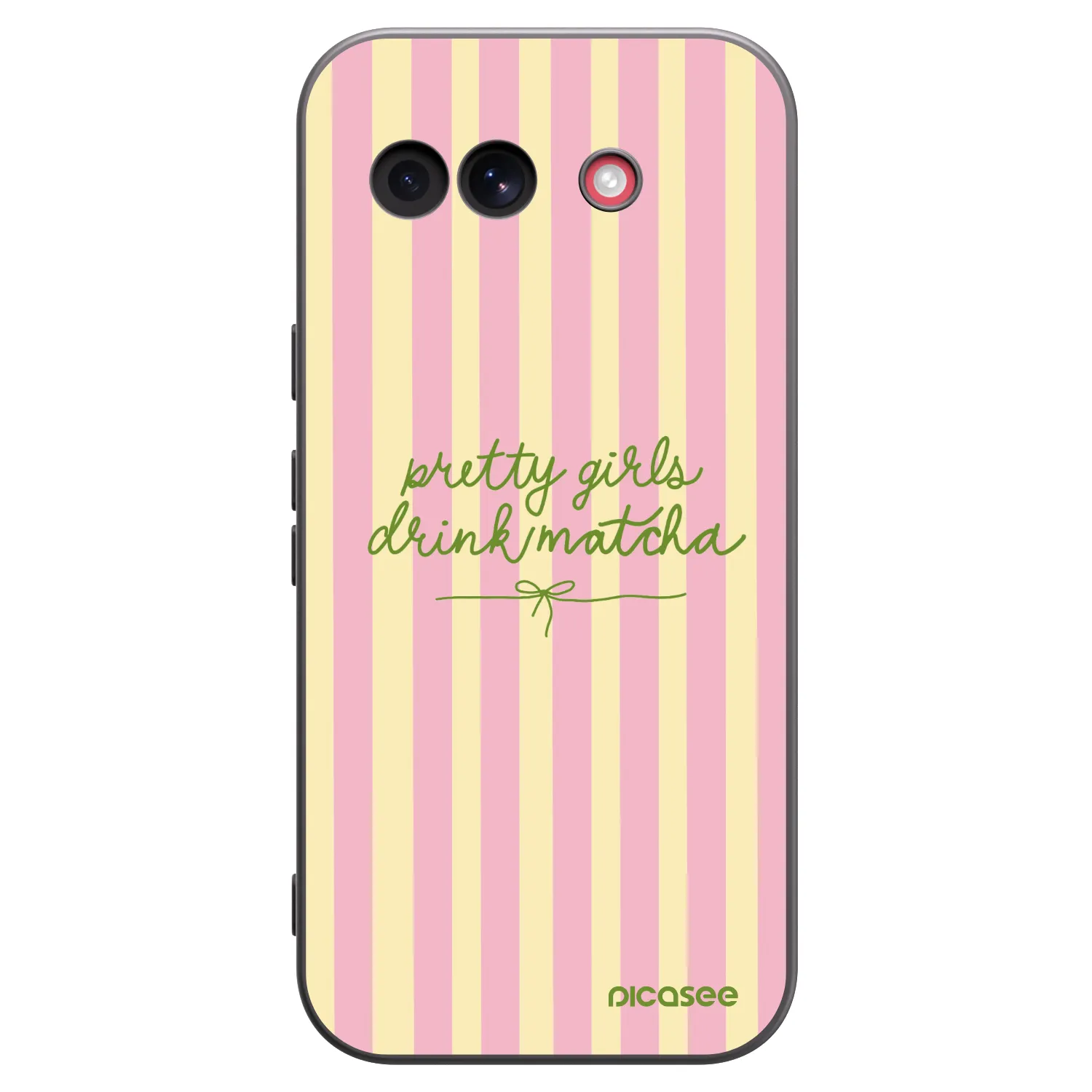Picasee silikónový čierny obal pre Google Pixel 10a - Pretty matcha