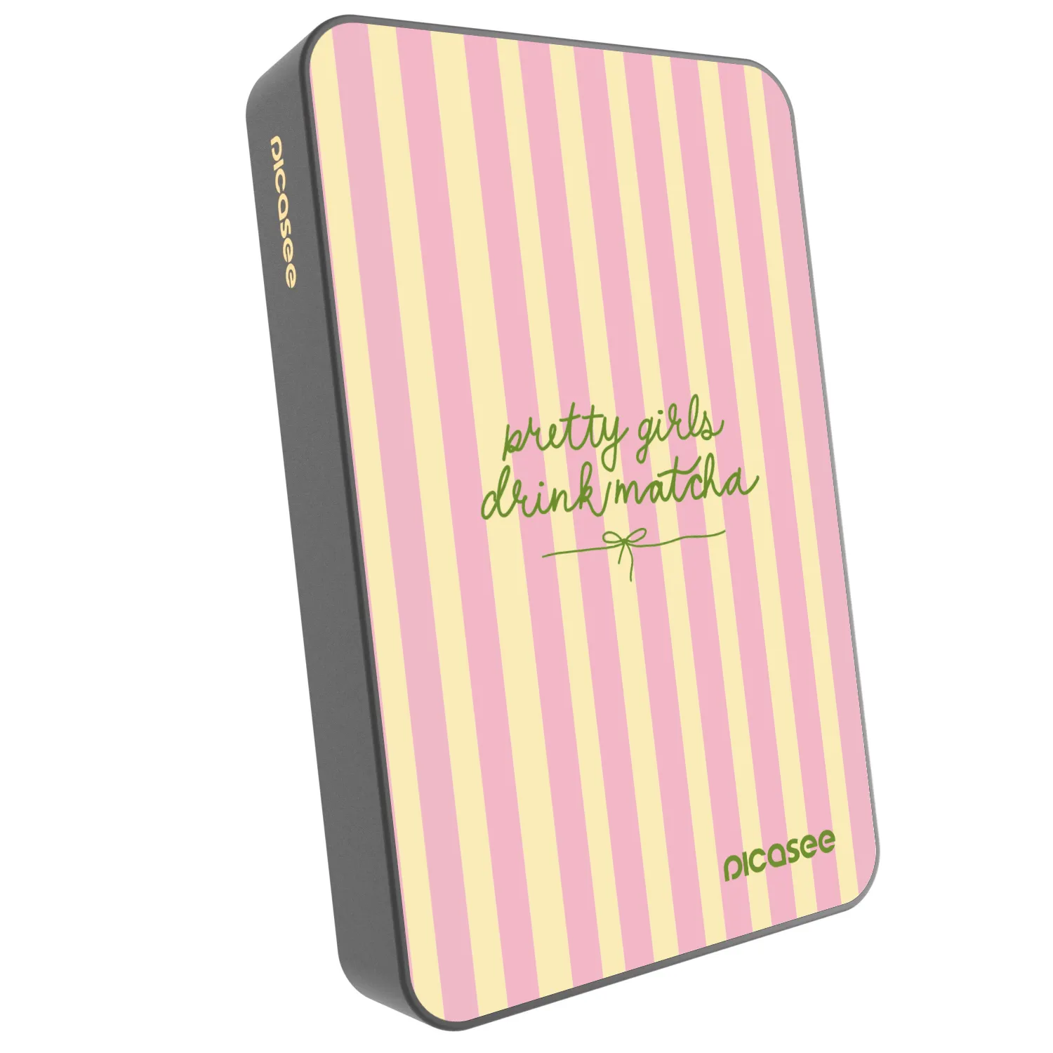 Picasee Powerbanka s MagSafe 10 000 mAh Šedá - Pretty matcha