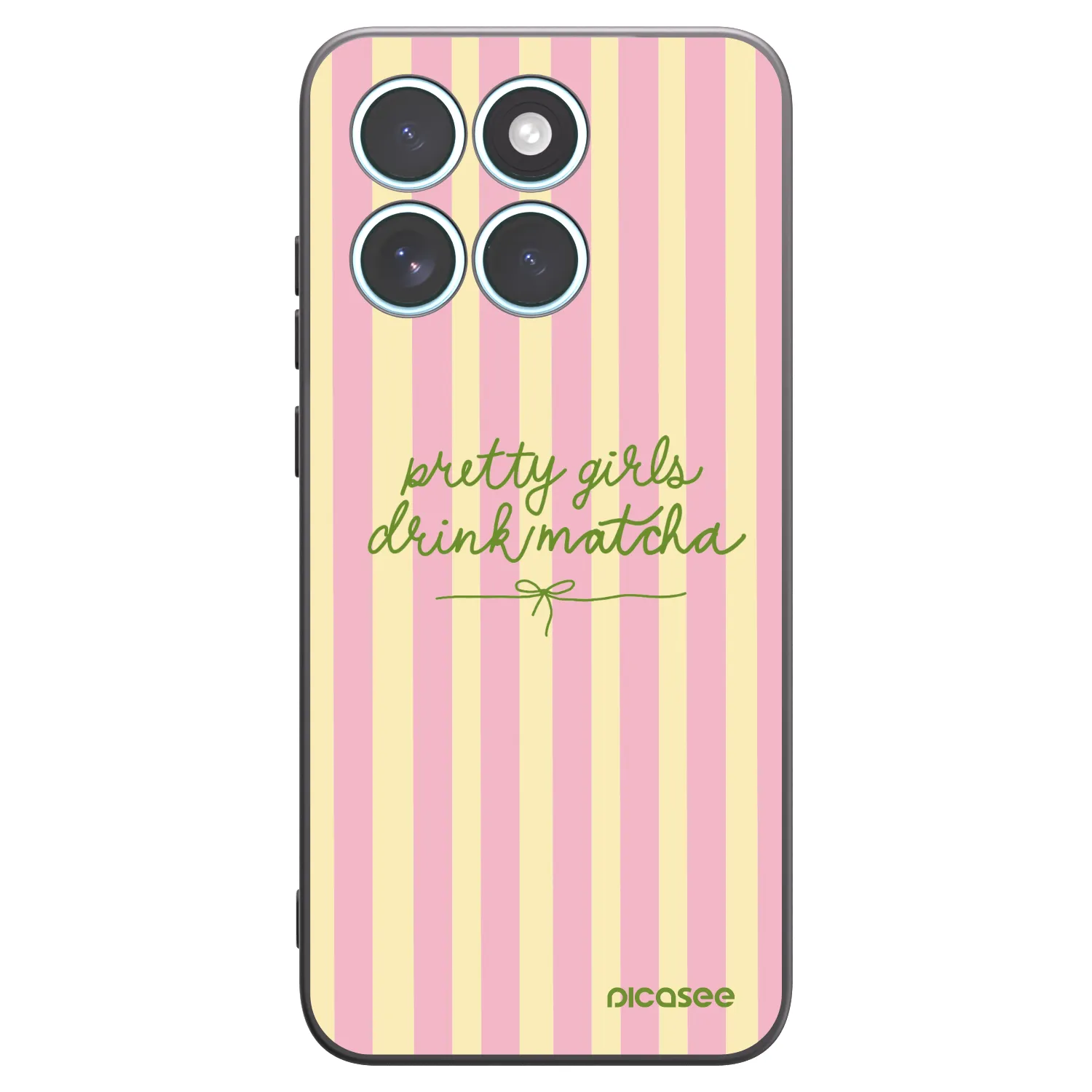 Picasee silikónový čierny obal pre Motorola Edge 70 Fusion - Pretty matcha