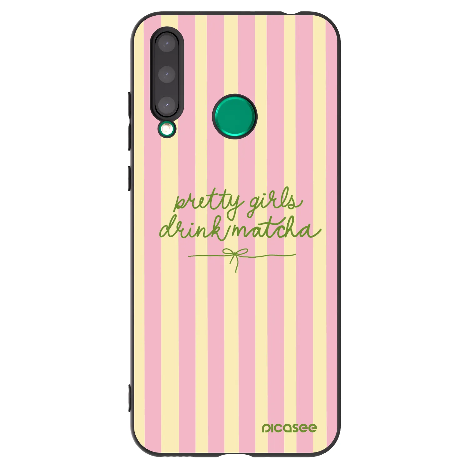Picasee silikónový čierny obal pre Honor 20 Lite - Pretty matcha