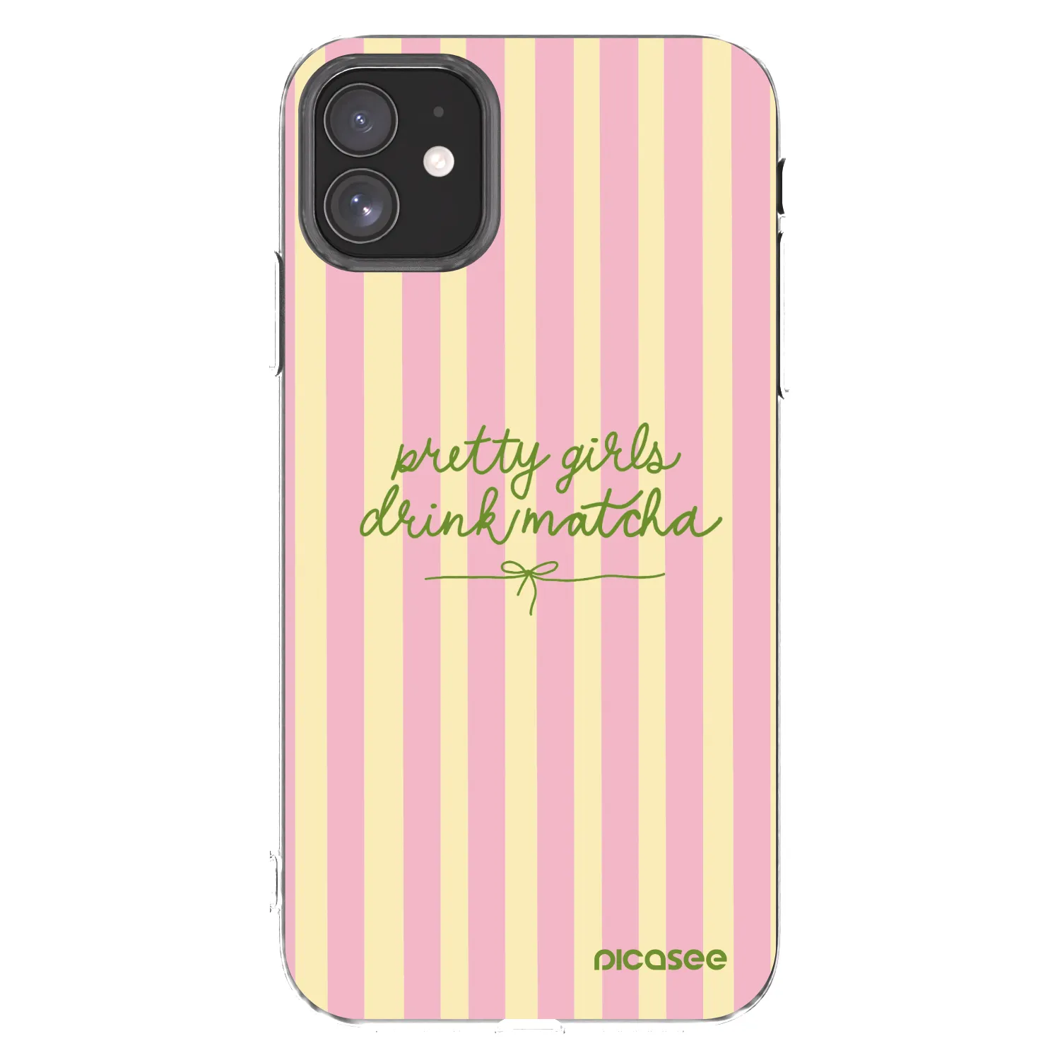 Picasee silikónový prehľadný obal pre Apple iPhone 11 - Pretty matcha