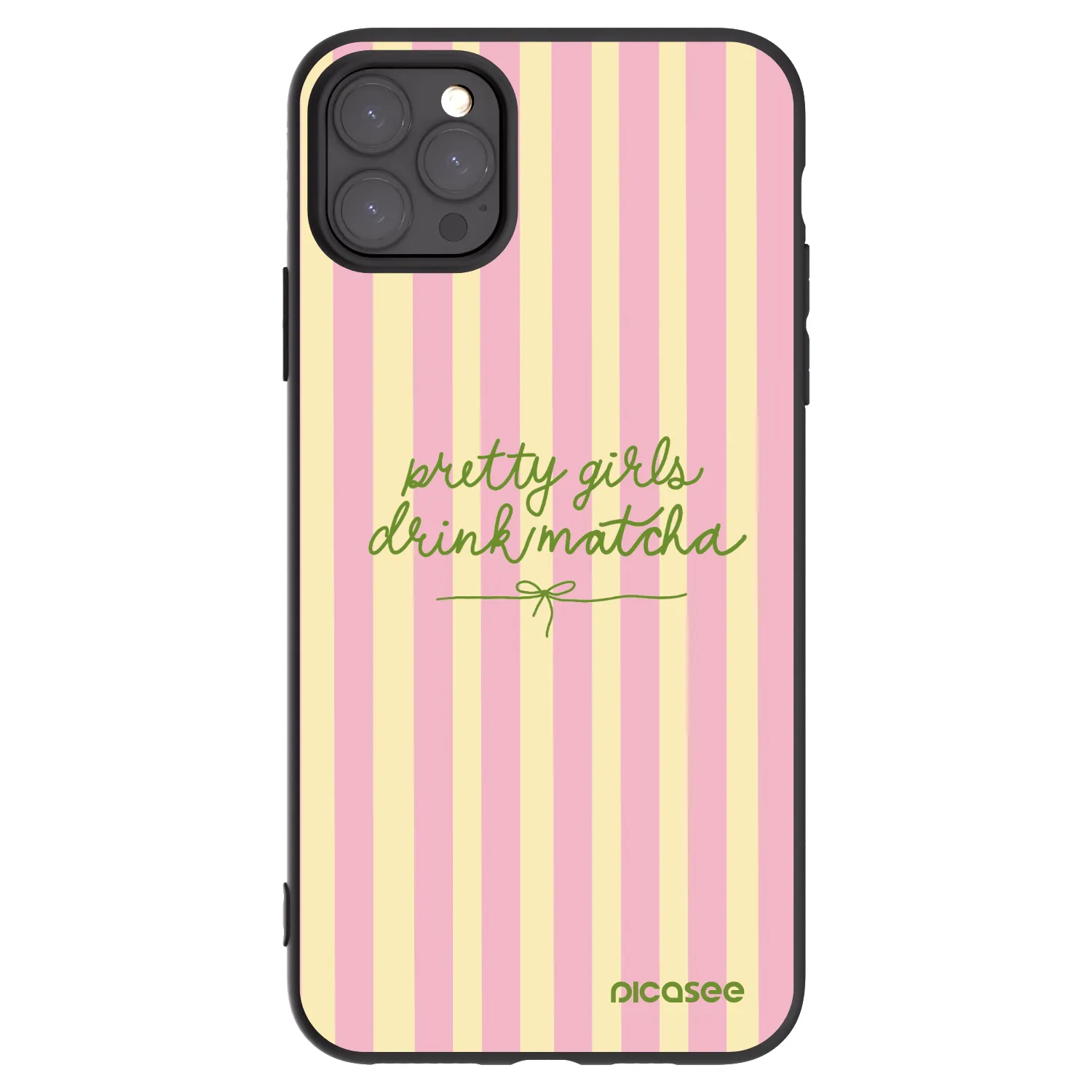 Picasee silikónový čierny obal pre Apple iPhone 11 Pro Max - Pretty matcha