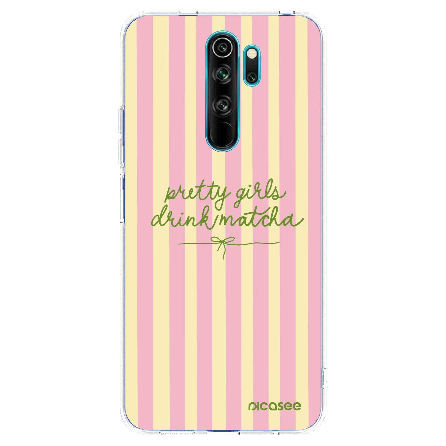 Picasee silikónový prehľadný obal pre Xiaomi Redmi Note 8 Pro - Pretty matcha