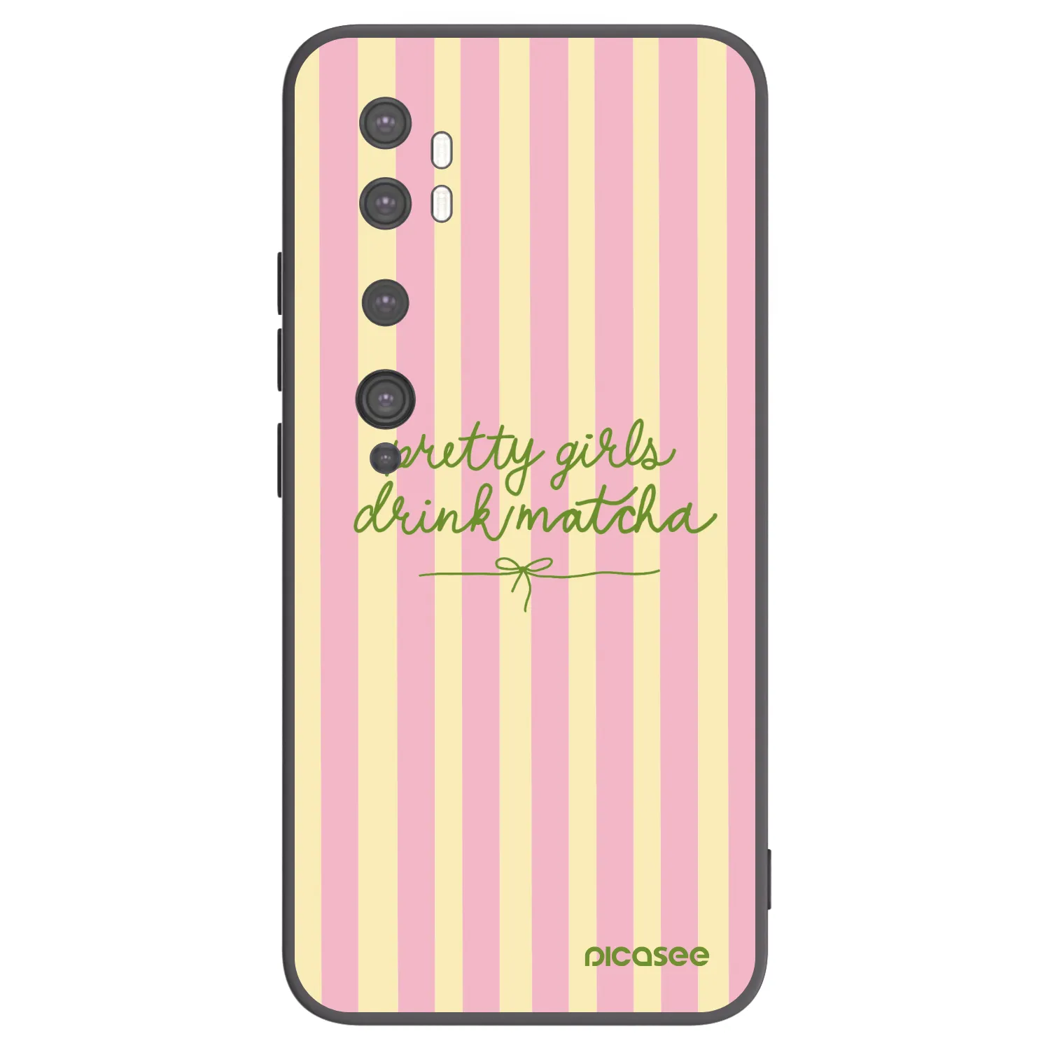 Picasee silikónový čierny obal pre Xiaomi Mi Note 10 (Pro) - Pretty matcha